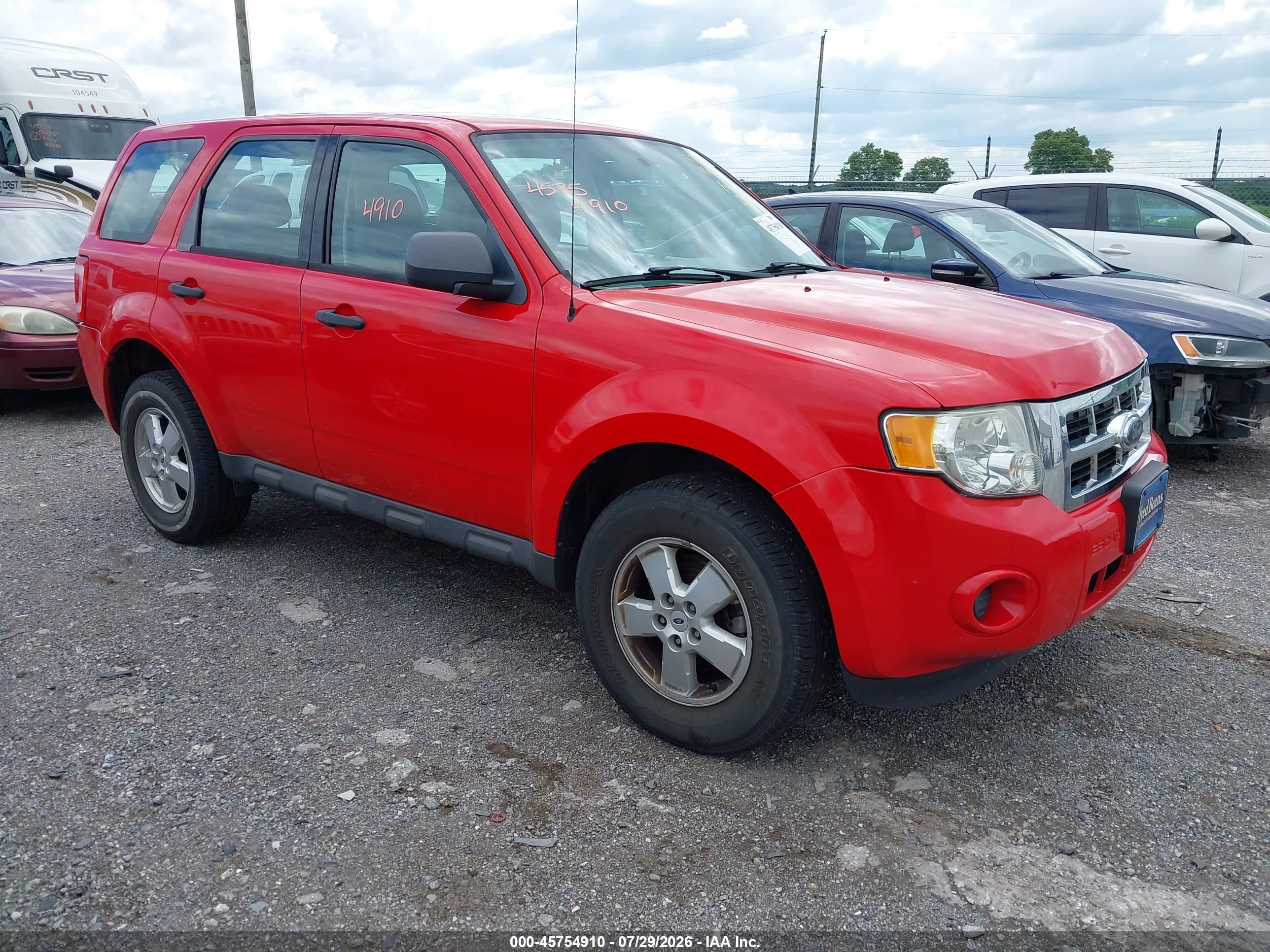 2009 Ford Escape Xls/xls Manual Красный vin: 1FMCU02719KA33114