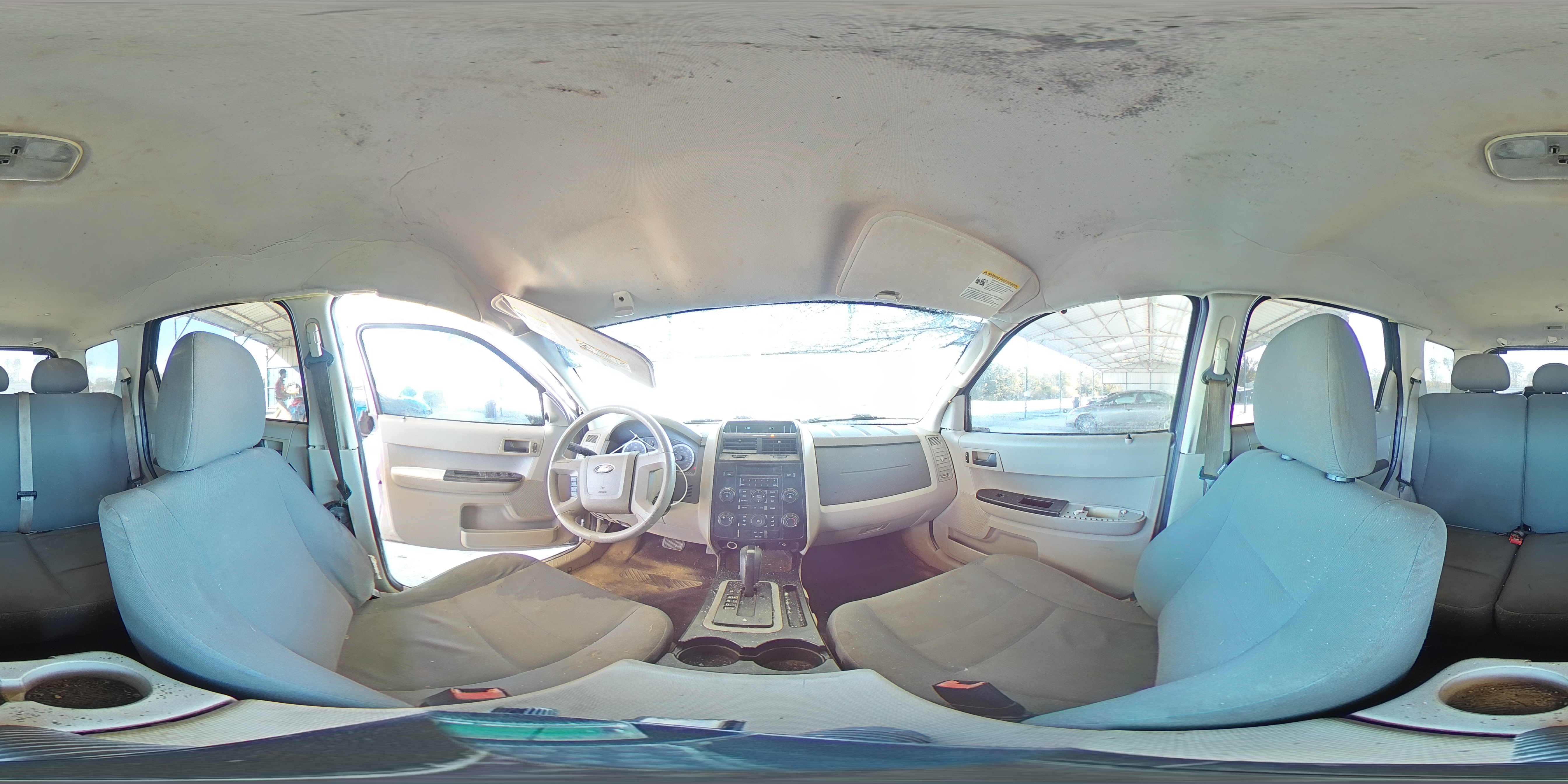 2009 Ford Escape Xls White vin: 1FMCU02719KA75427