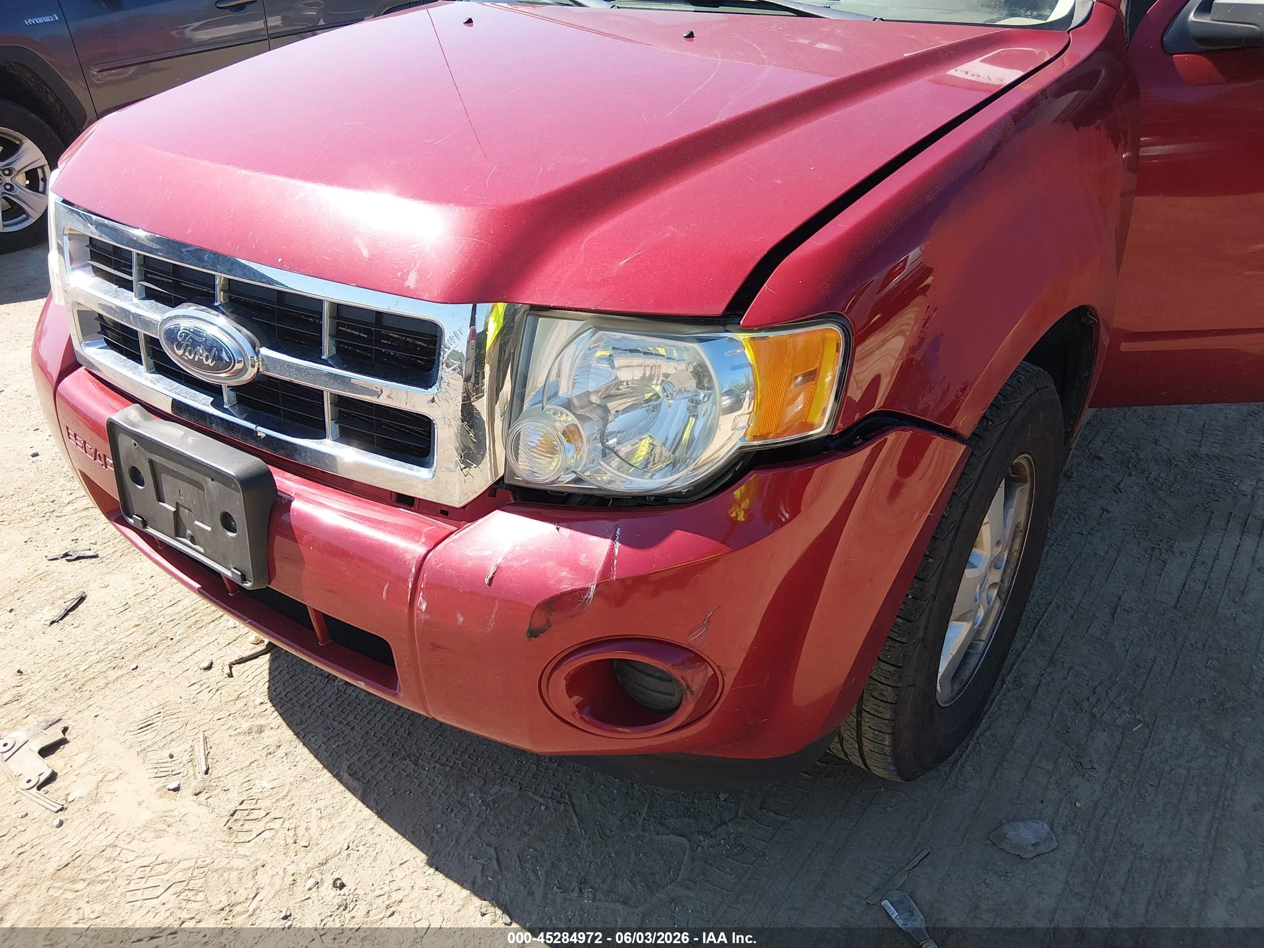2009 Ford Escape Xls/xls Manual Красный vin: 1FMCU02749KC48812