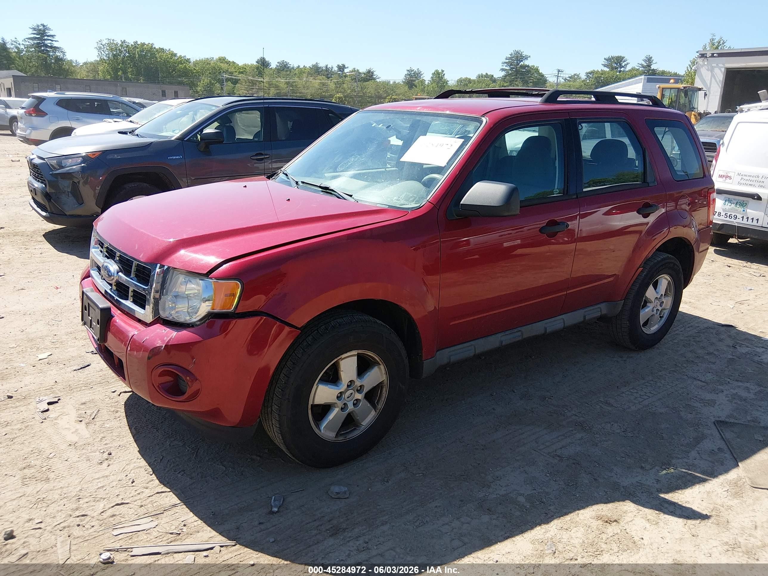 2009 Ford Escape Xls/xls Manual Красный vin: 1FMCU02749KC48812