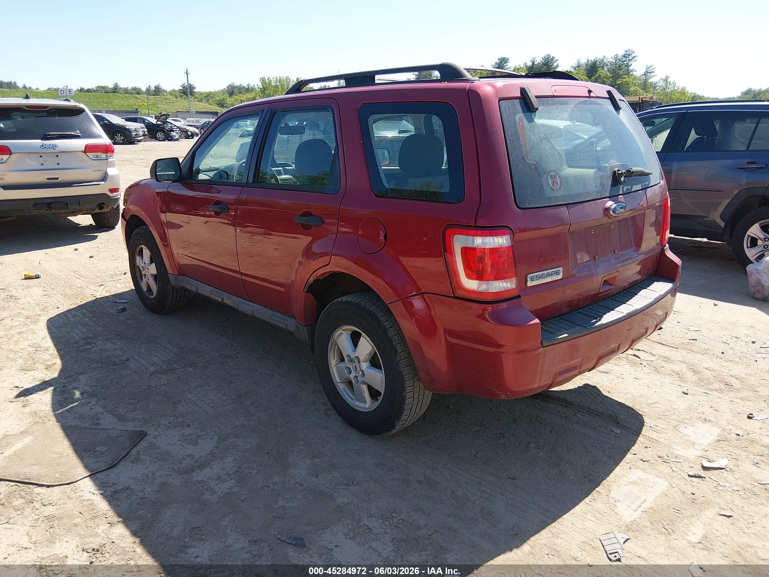 2009 Ford Escape Xls/xls Manual Красный vin: 1FMCU02749KC48812