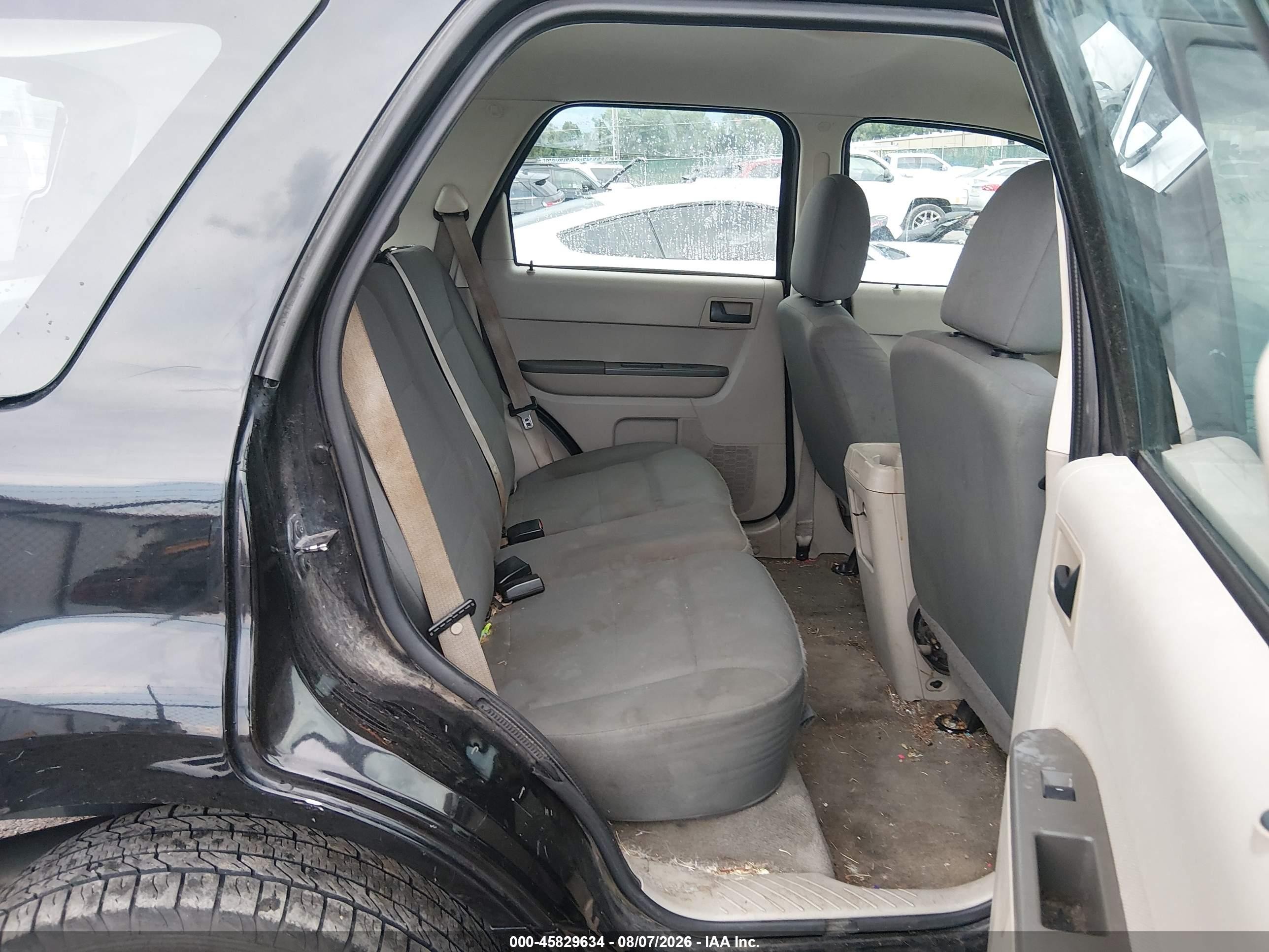2009 Ford Escape Xls/xls Manual Black vin: 1FMCU02769KC86218