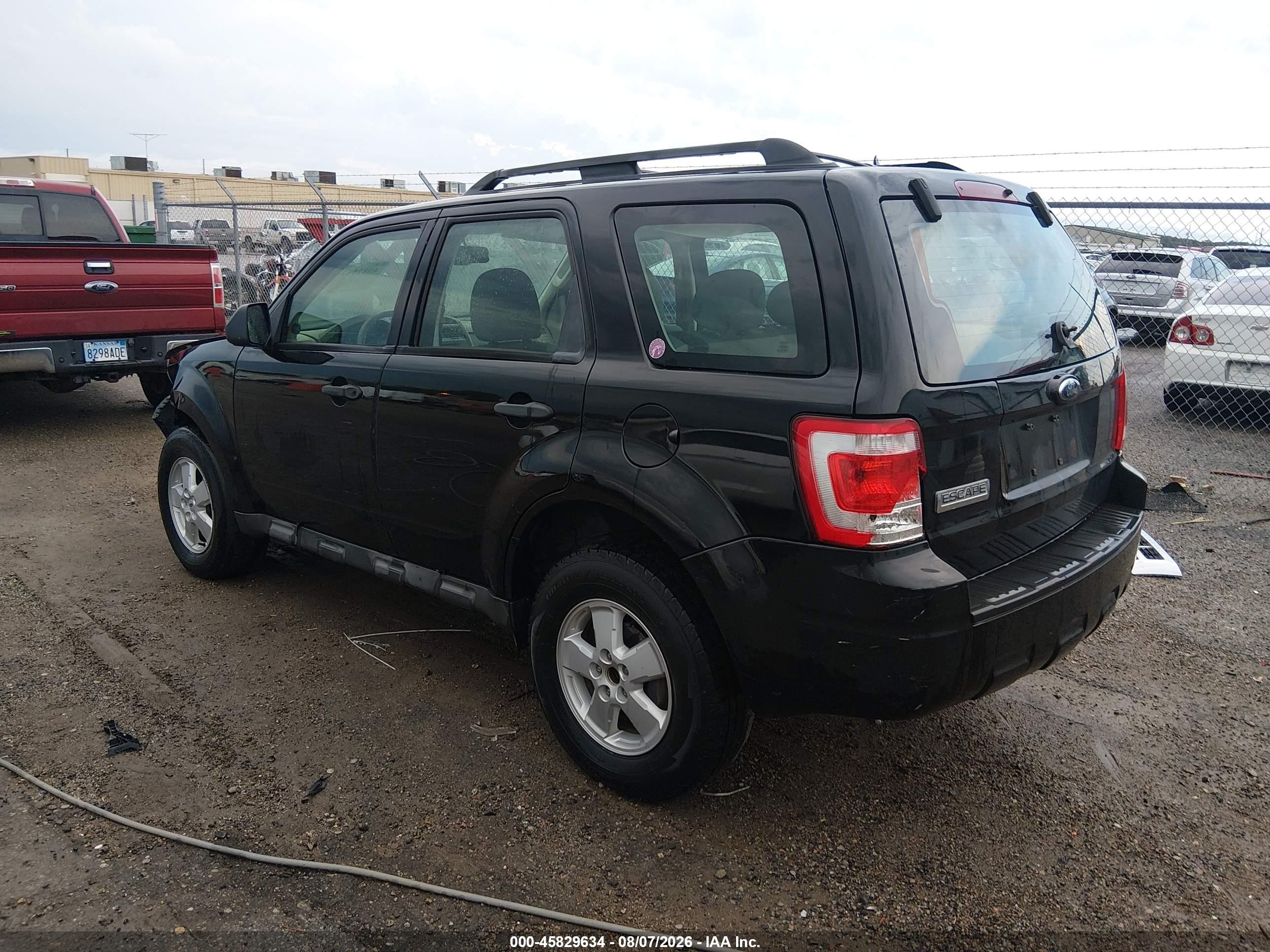 2009 Ford Escape Xls/xls Manual Black vin: 1FMCU02769KC86218