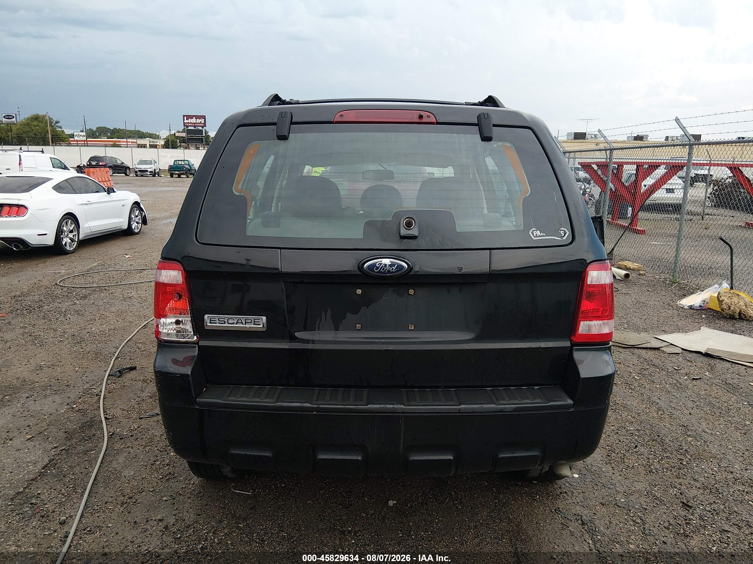2009 Ford Escape Xls/xls Manual Black vin: 1FMCU02769KC86218