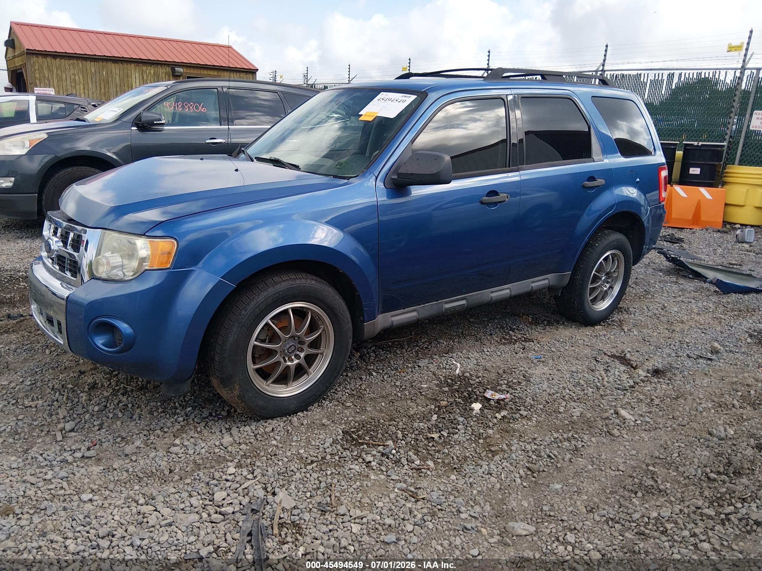 2009 Ford Escape Xls/xls Manual Blue vin: 1FMCU02779KA29522