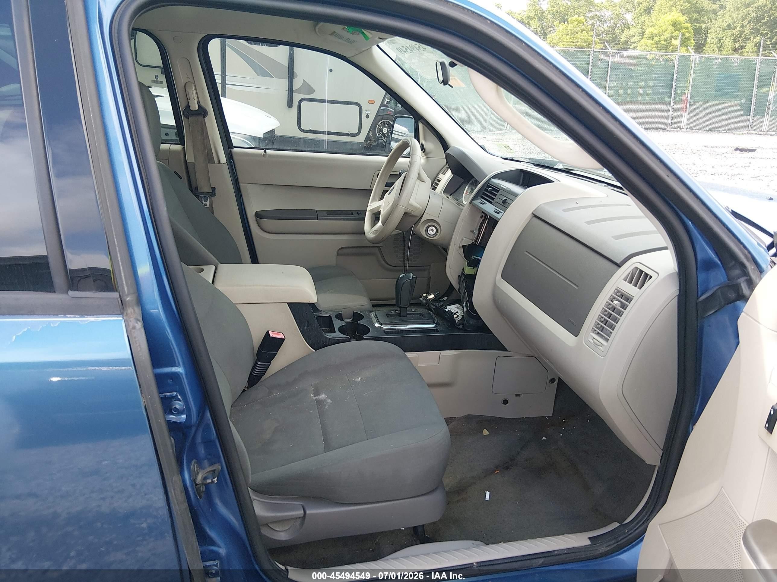 2009 Ford Escape Xls/xls Manual Blue vin: 1FMCU02779KA29522