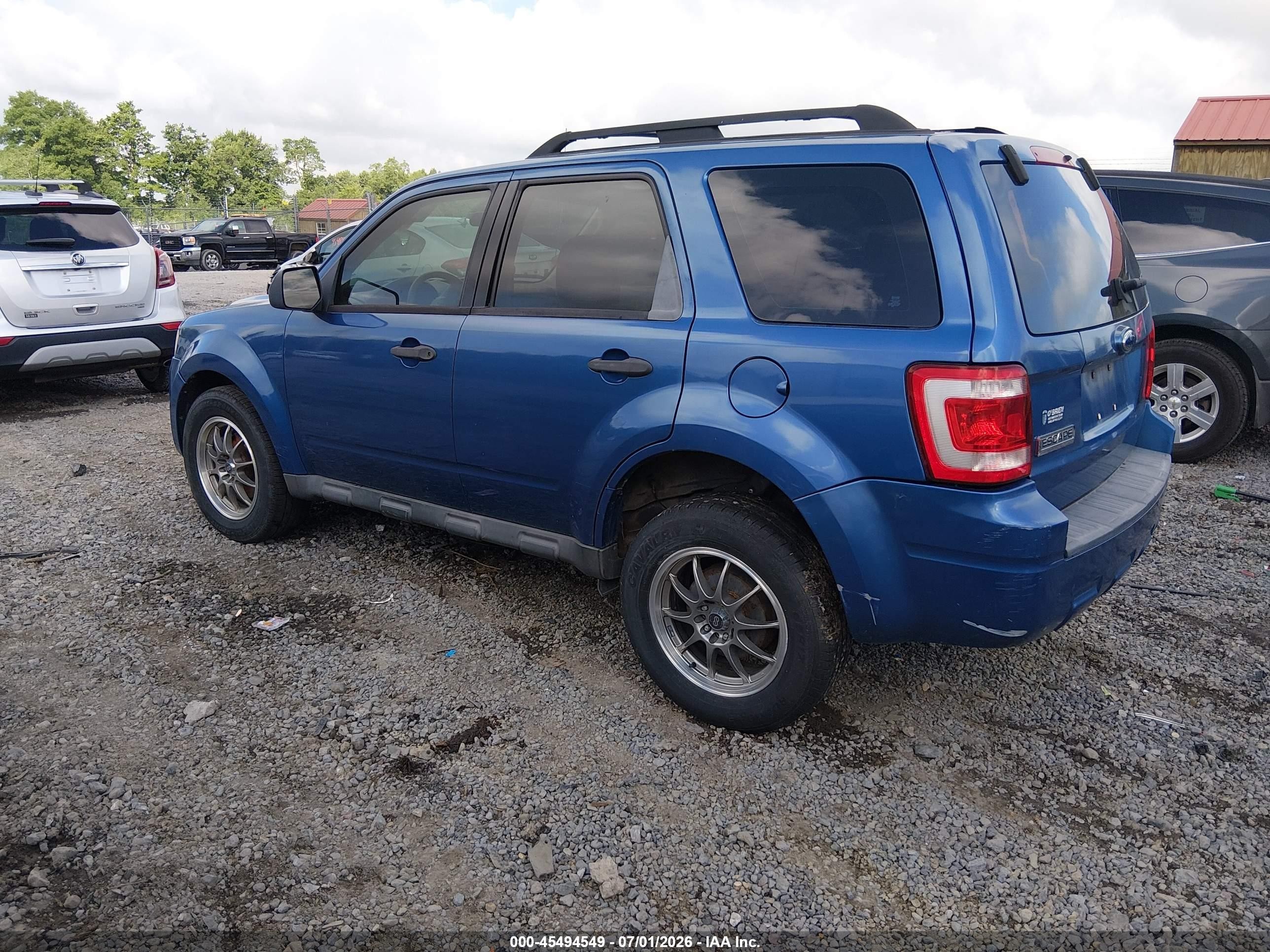 2009 Ford Escape Xls/xls Manual Blue vin: 1FMCU02779KA29522