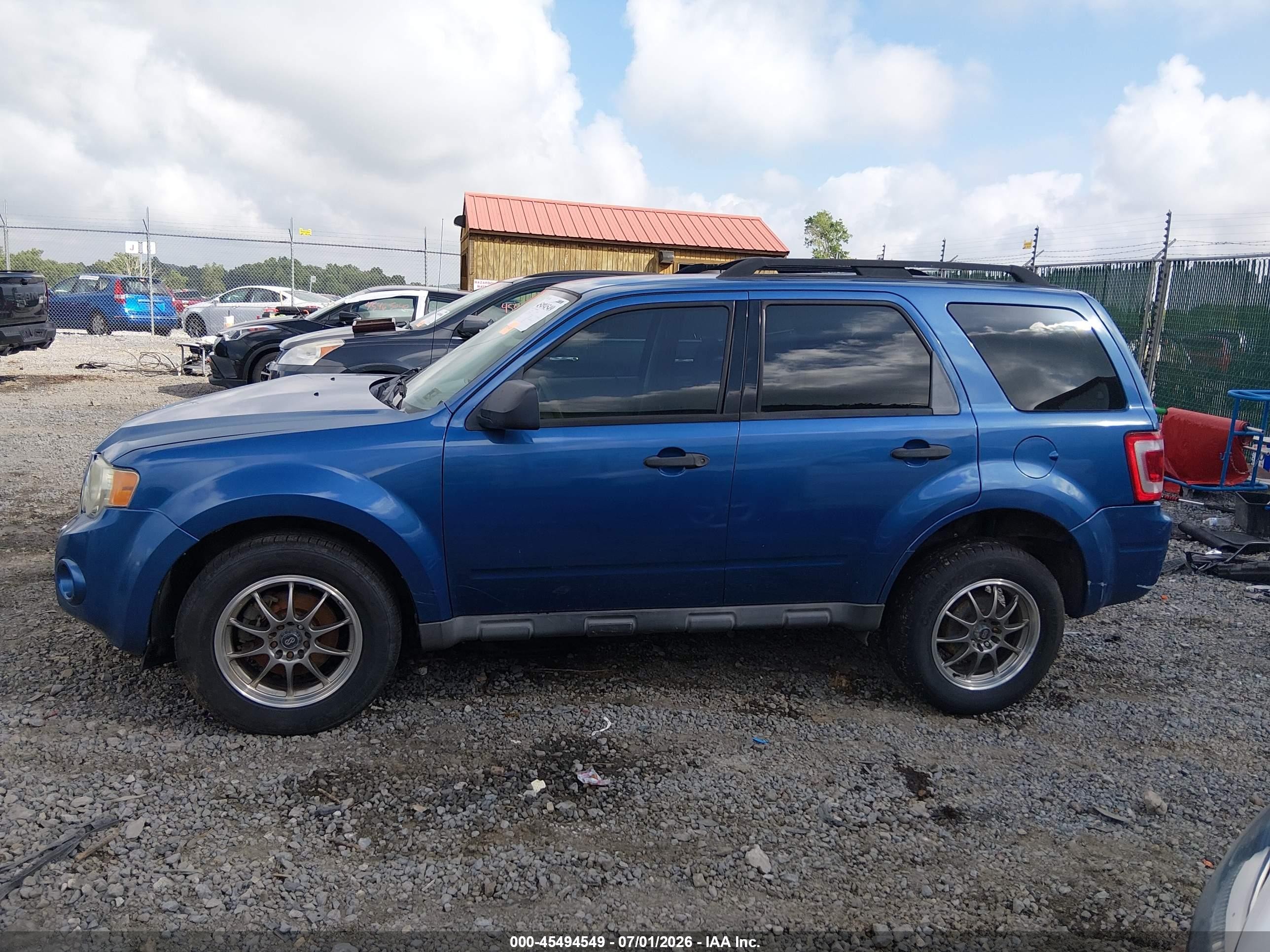 2009 Ford Escape Xls/xls Manual Blue vin: 1FMCU02779KA29522
