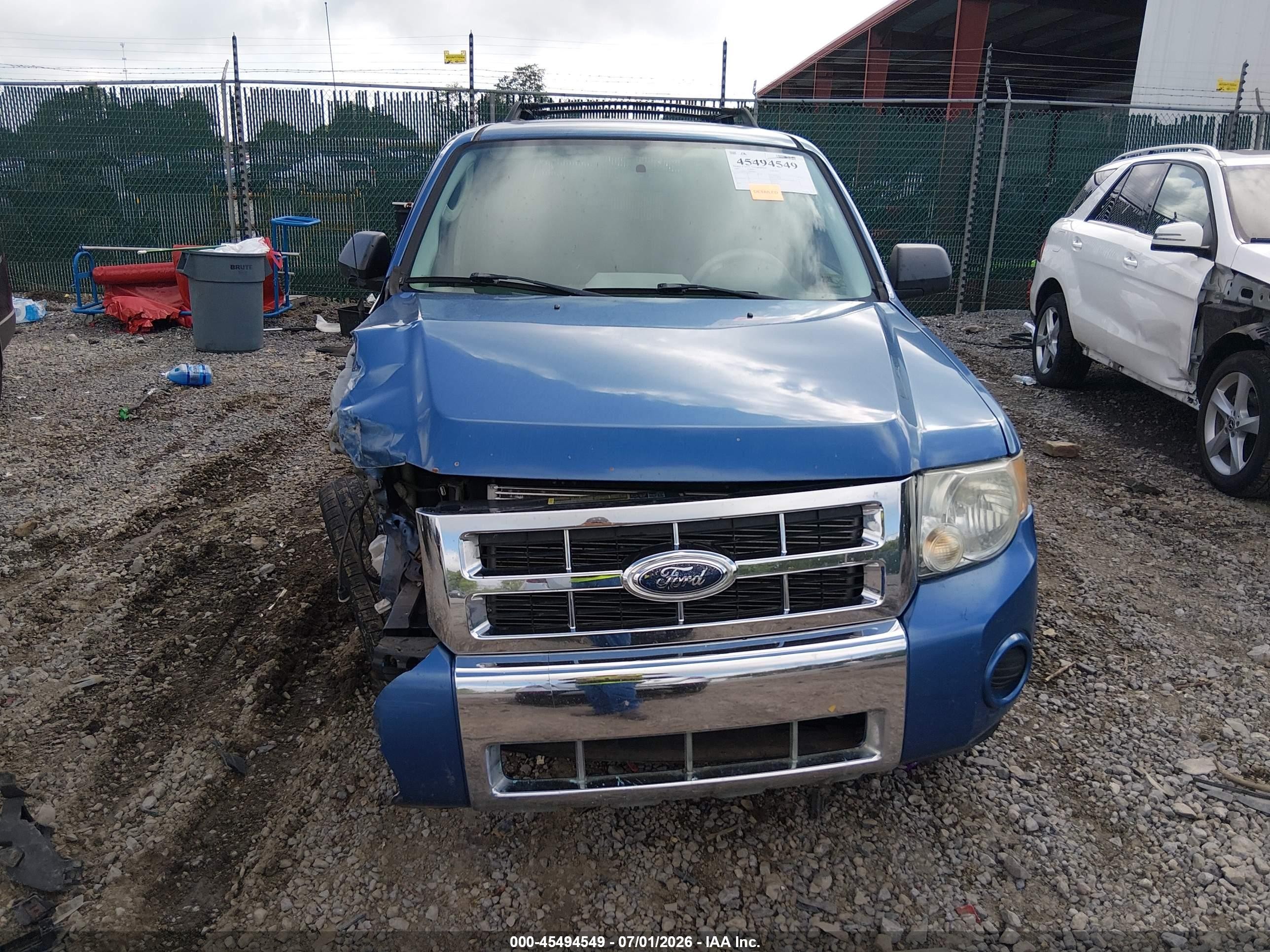 2009 Ford Escape Xls/xls Manual Blue vin: 1FMCU02779KA29522