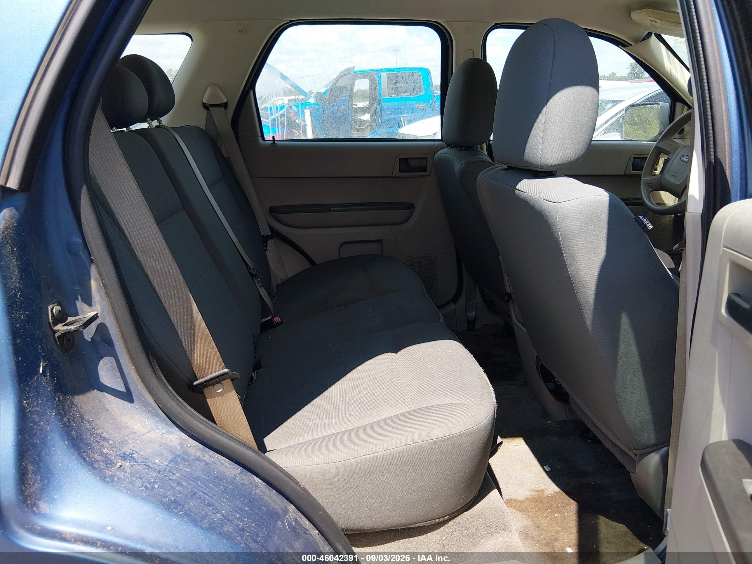 2009 Ford Escape Xls/xls Manual Blue vin: 1FMCU02779KB93997