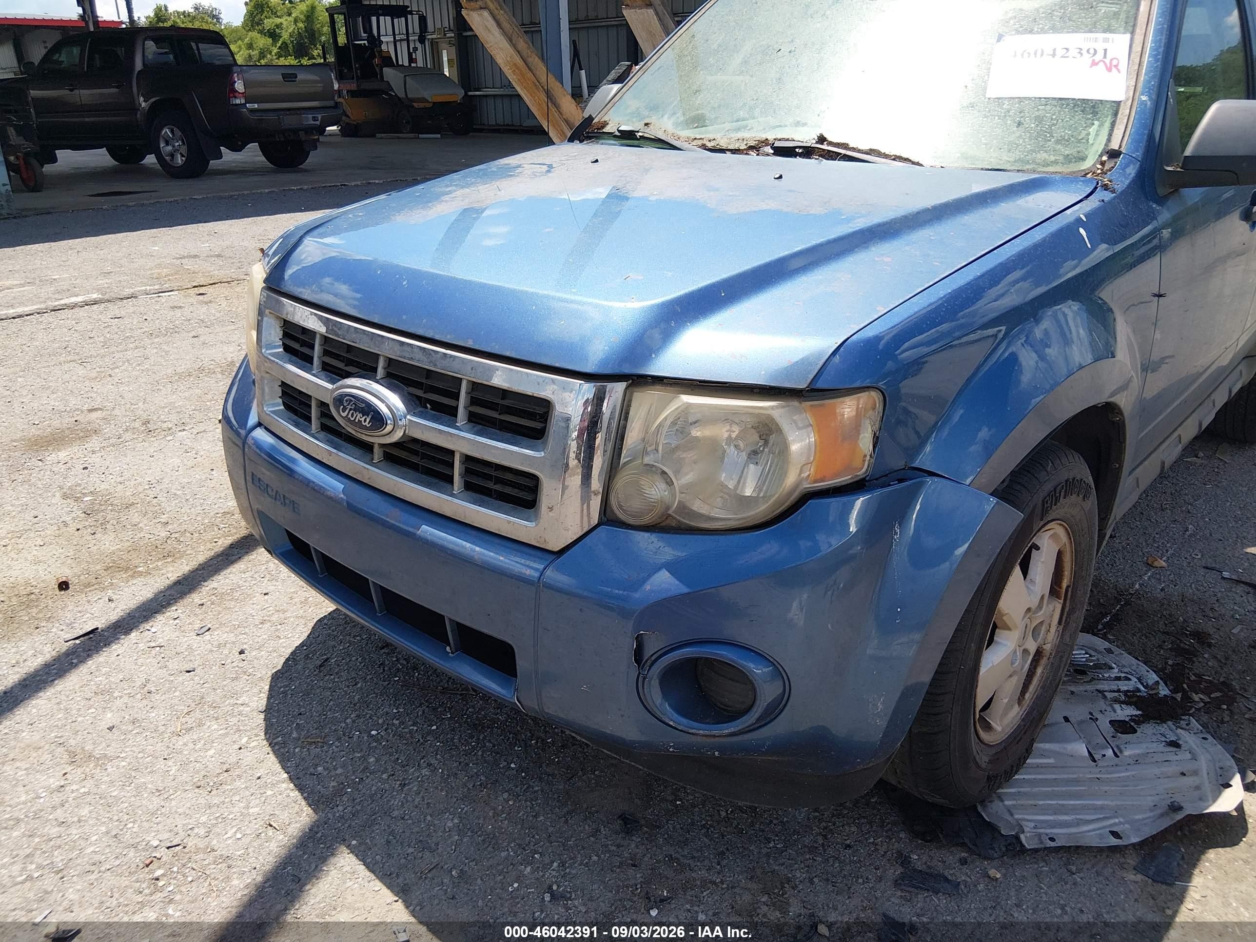 2009 Ford Escape Xls/xls Manual Blue vin: 1FMCU02779KB93997