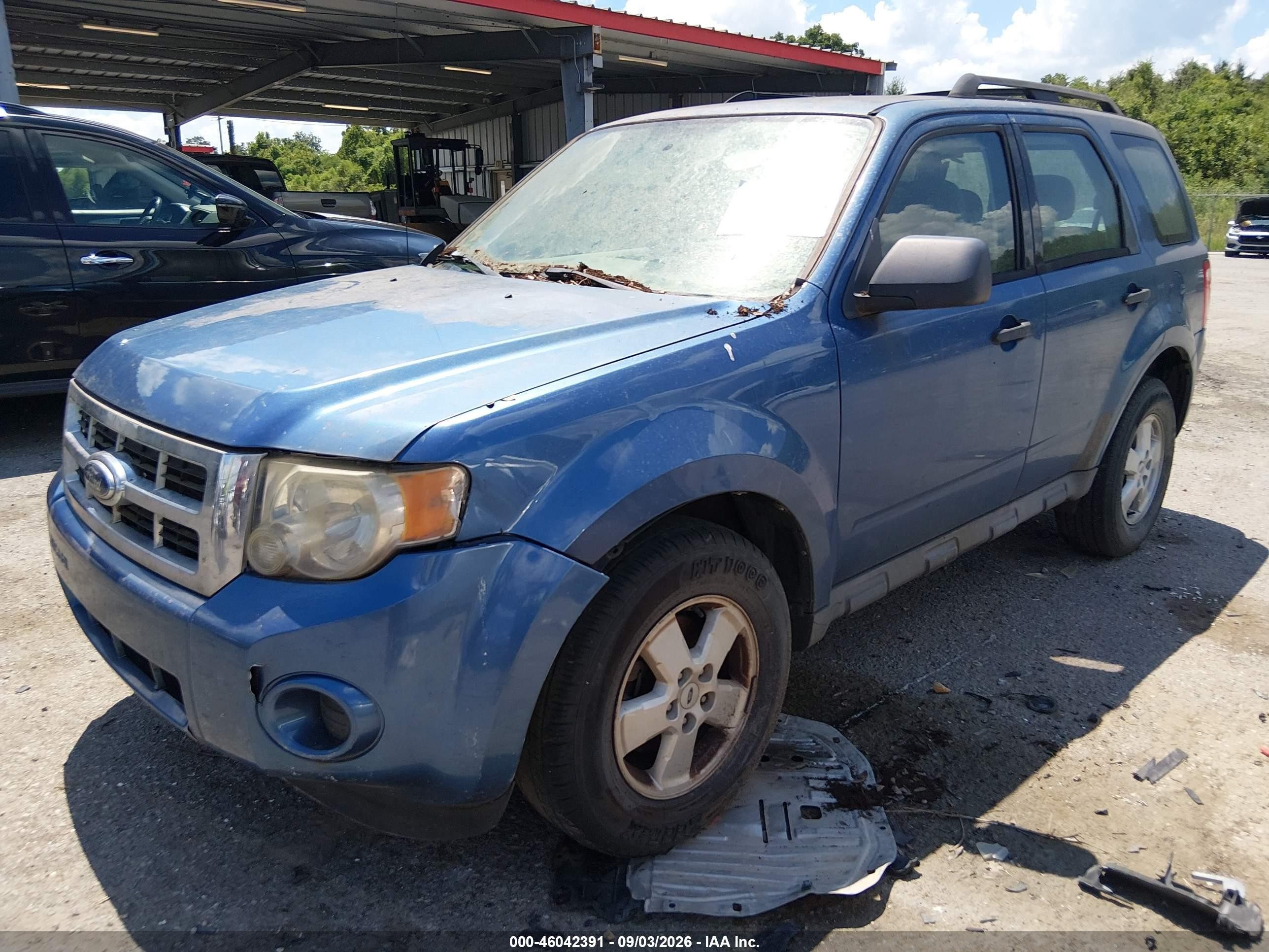 2009 Ford Escape Xls/xls Manual Blue vin: 1FMCU02779KB93997