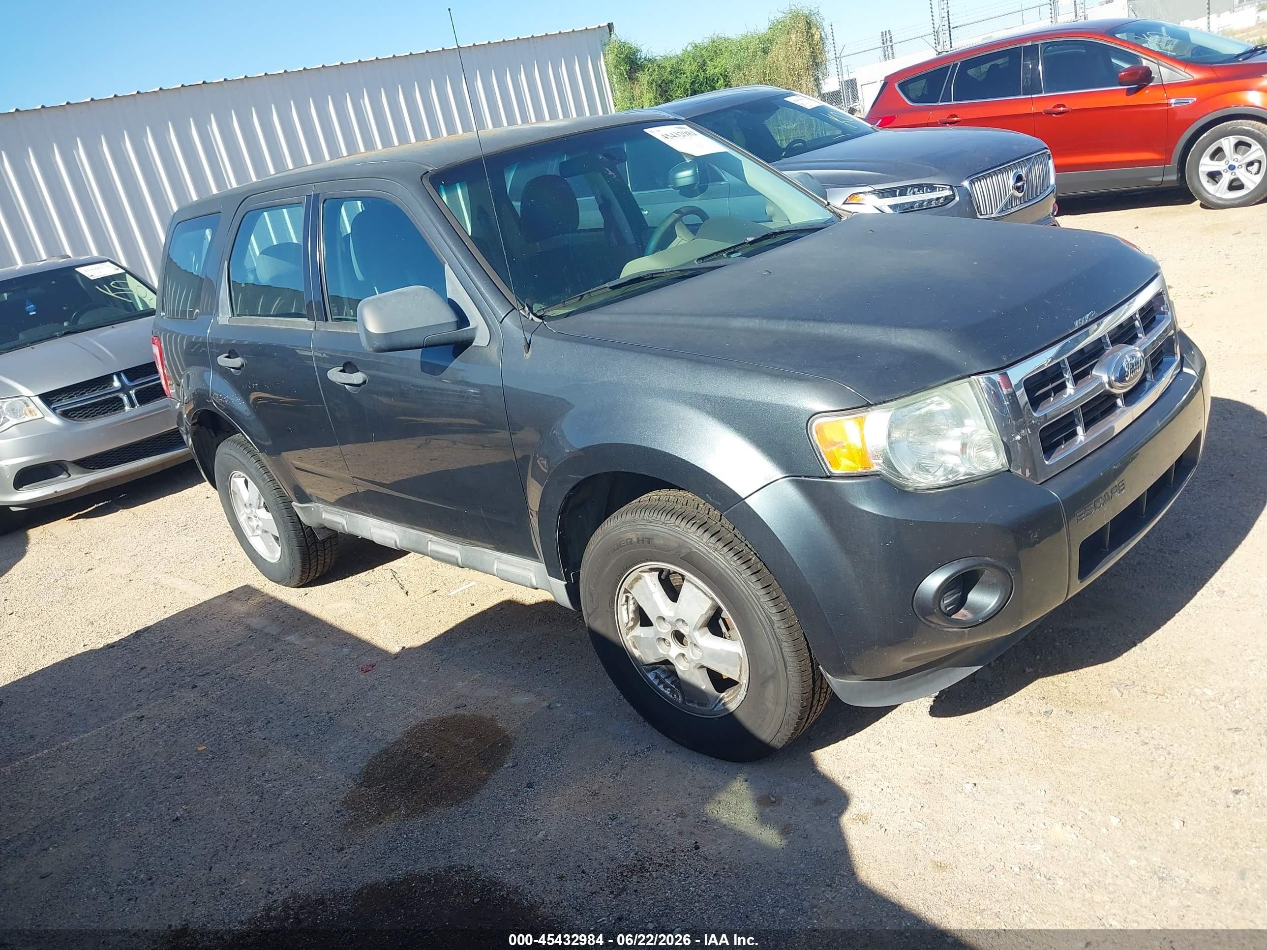 2009 Ford Escape Xls/xls Manual Gray vin: 1FMCU027X9KC60074