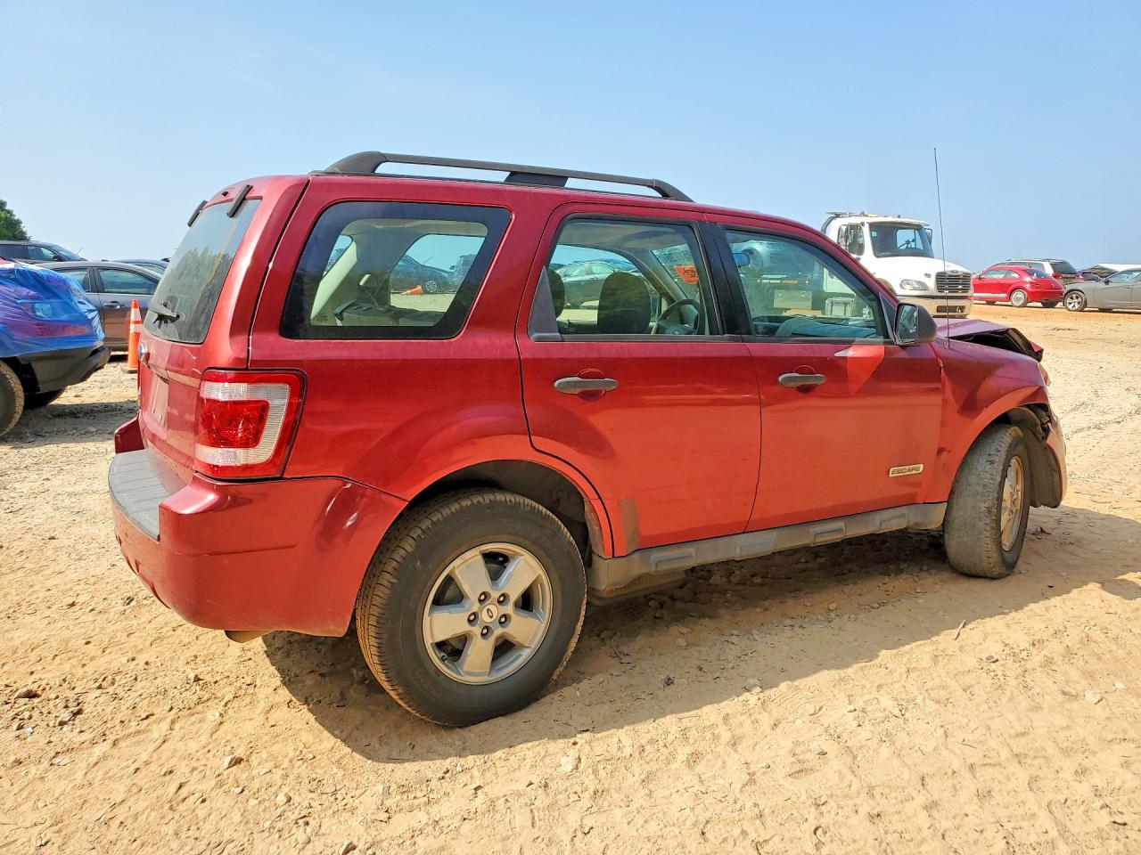 2008 Ford Escape Xls Красный vin: 1FMCU02Z08KC08551
