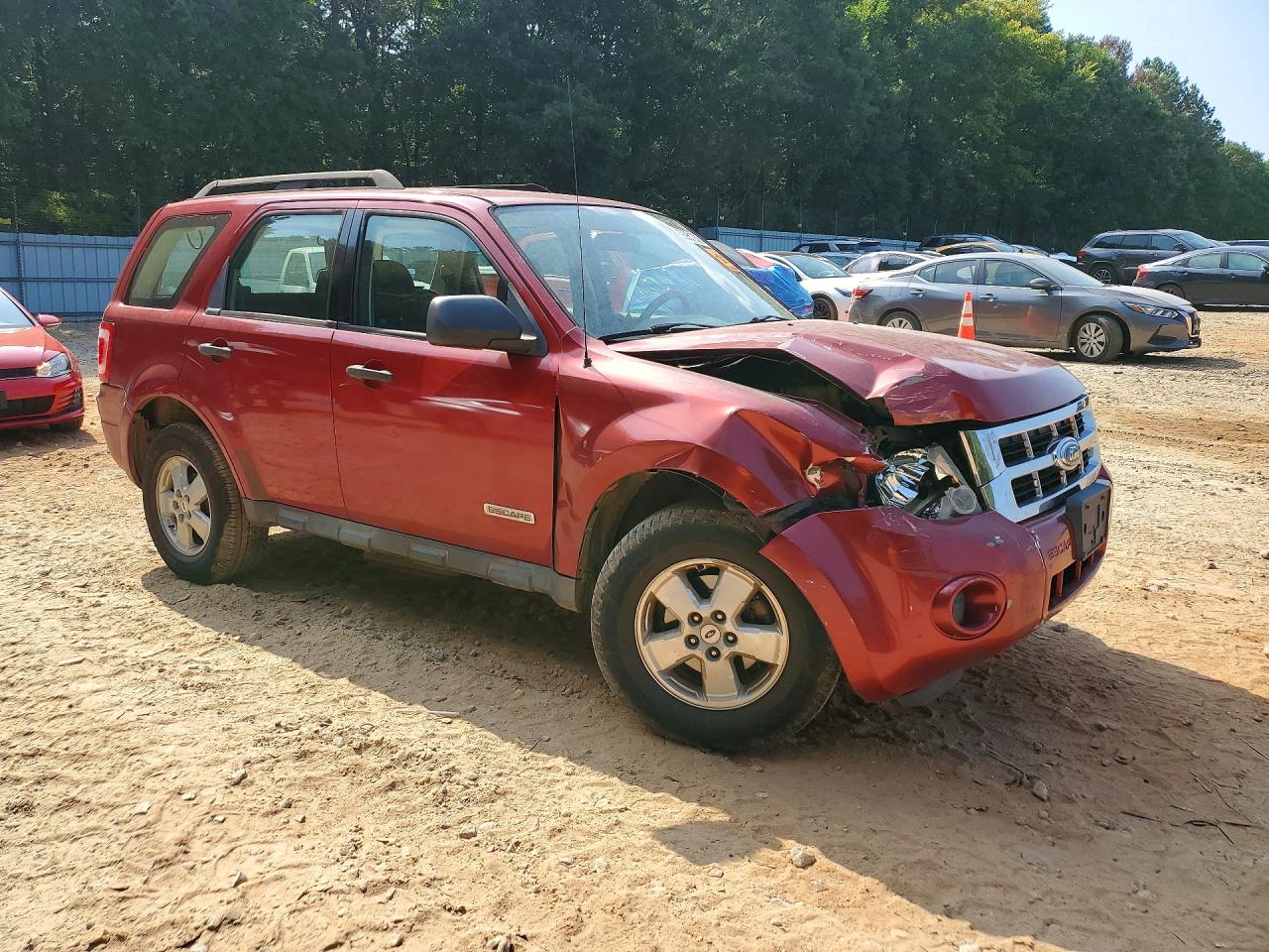 2008 Ford Escape Xls Красный vin: 1FMCU02Z08KC08551