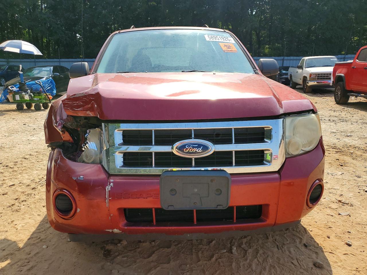 2008 Ford Escape Xls Красный vin: 1FMCU02Z08KC08551