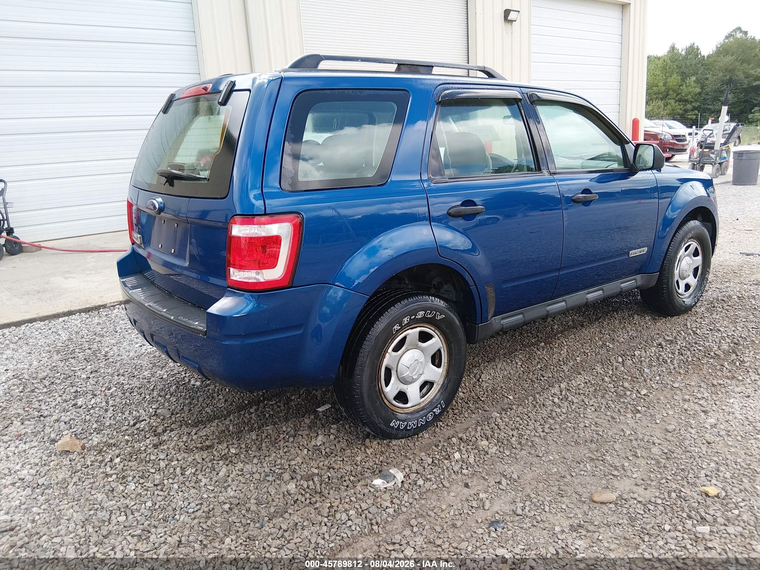 2008 Ford Escape Xls/xls Manual Blue vin: 1FMCU02Z28KB05552