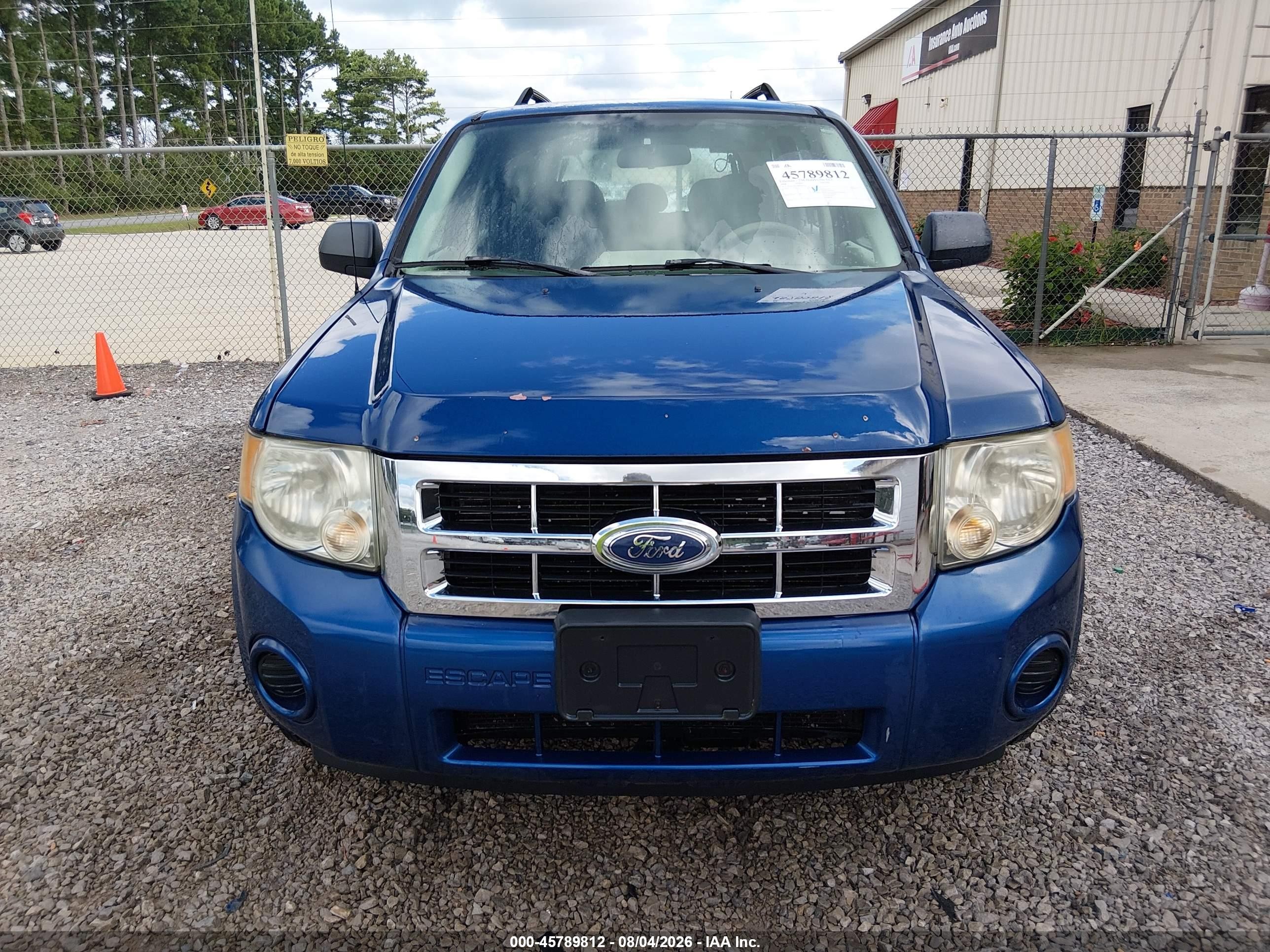 2008 Ford Escape Xls/xls Manual Blue vin: 1FMCU02Z28KB05552