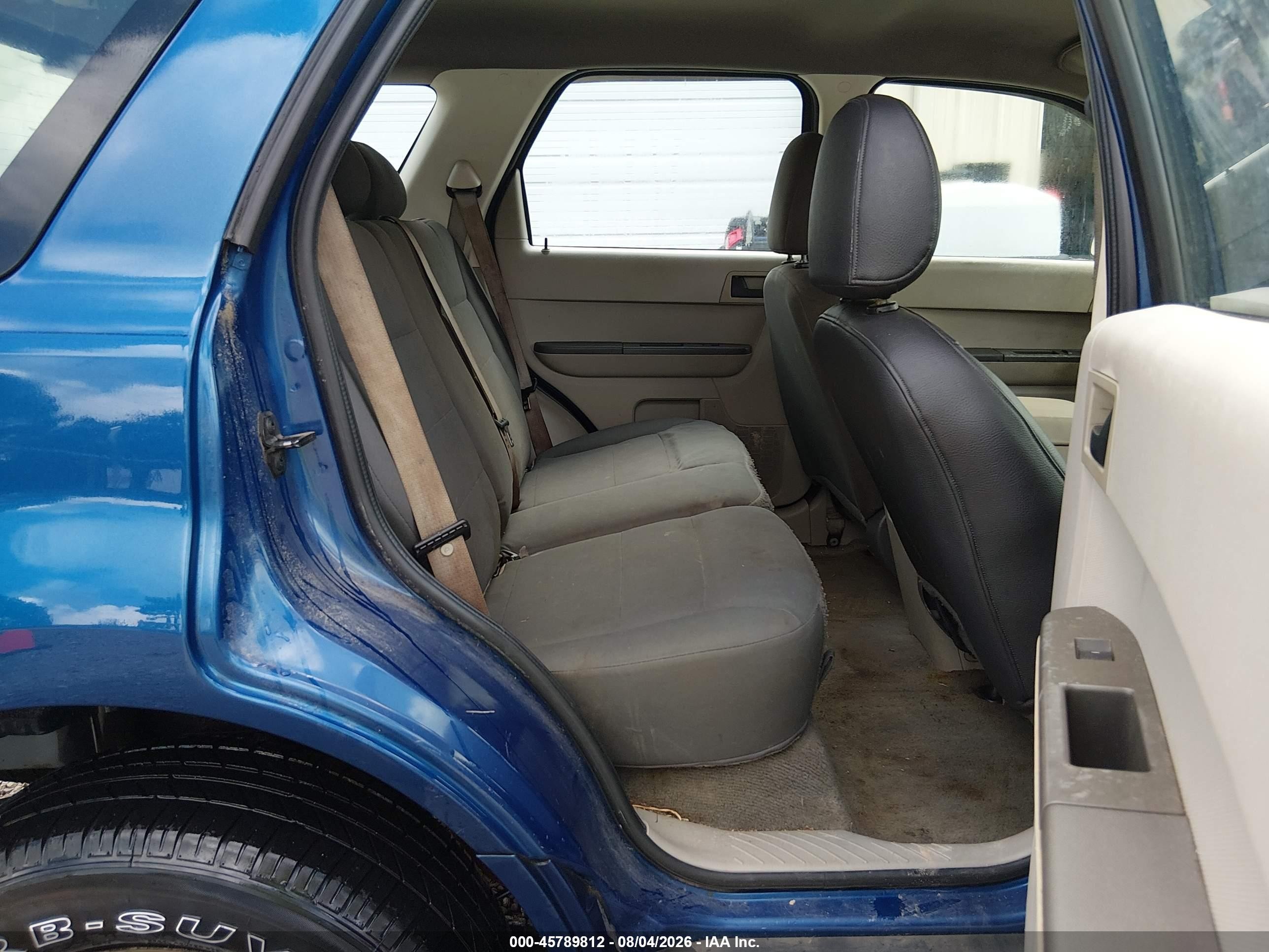 2008 Ford Escape Xls/xls Manual Blue vin: 1FMCU02Z28KB05552