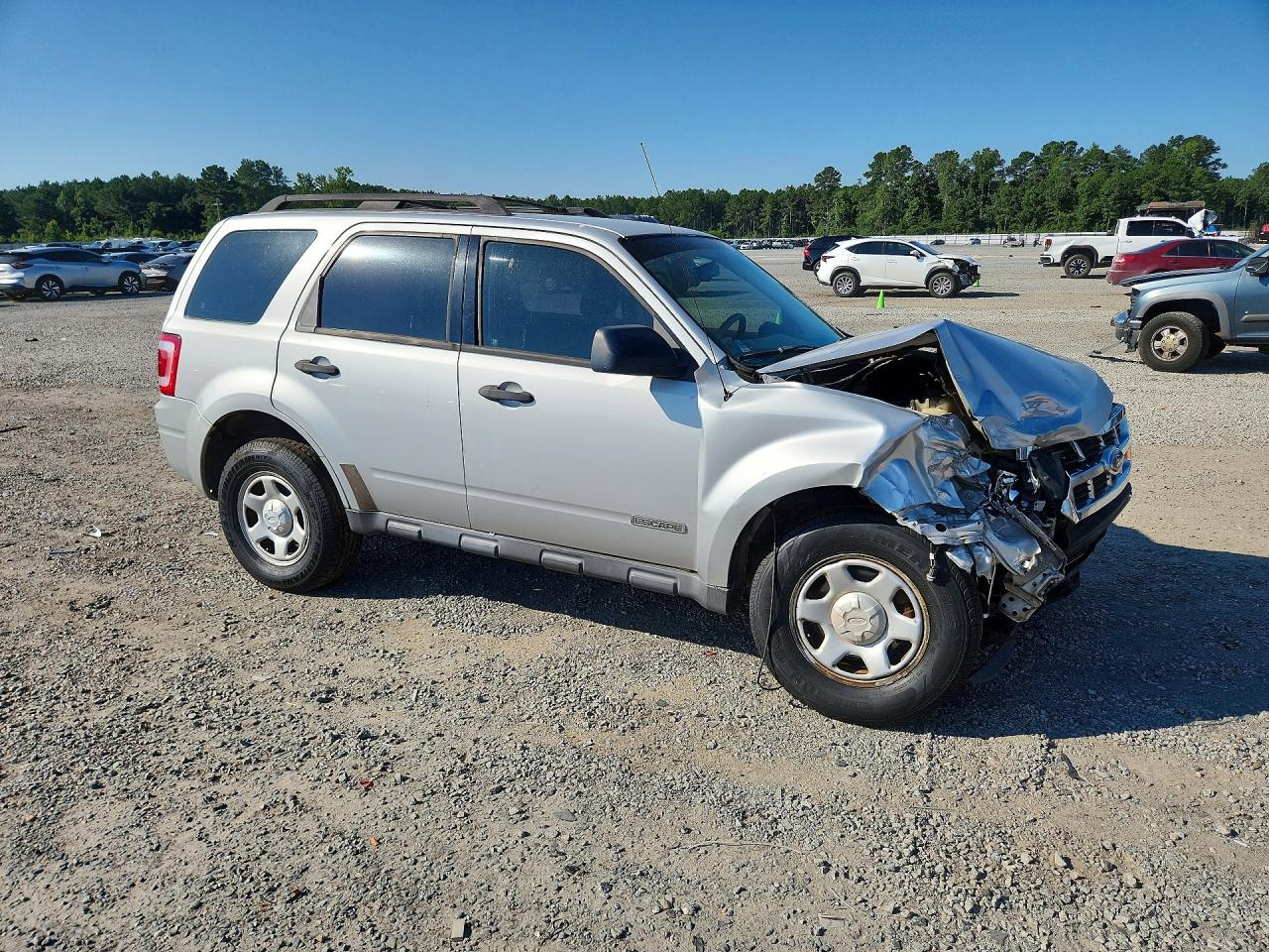 2008 Ford Escape Xls Silver vin: 1FMCU02Z28KB09360