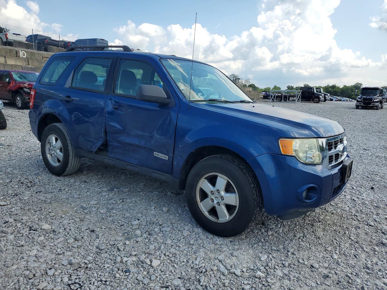 2008 Ford Escape Xls Blue vin: 1FMCU02Z28KE64593