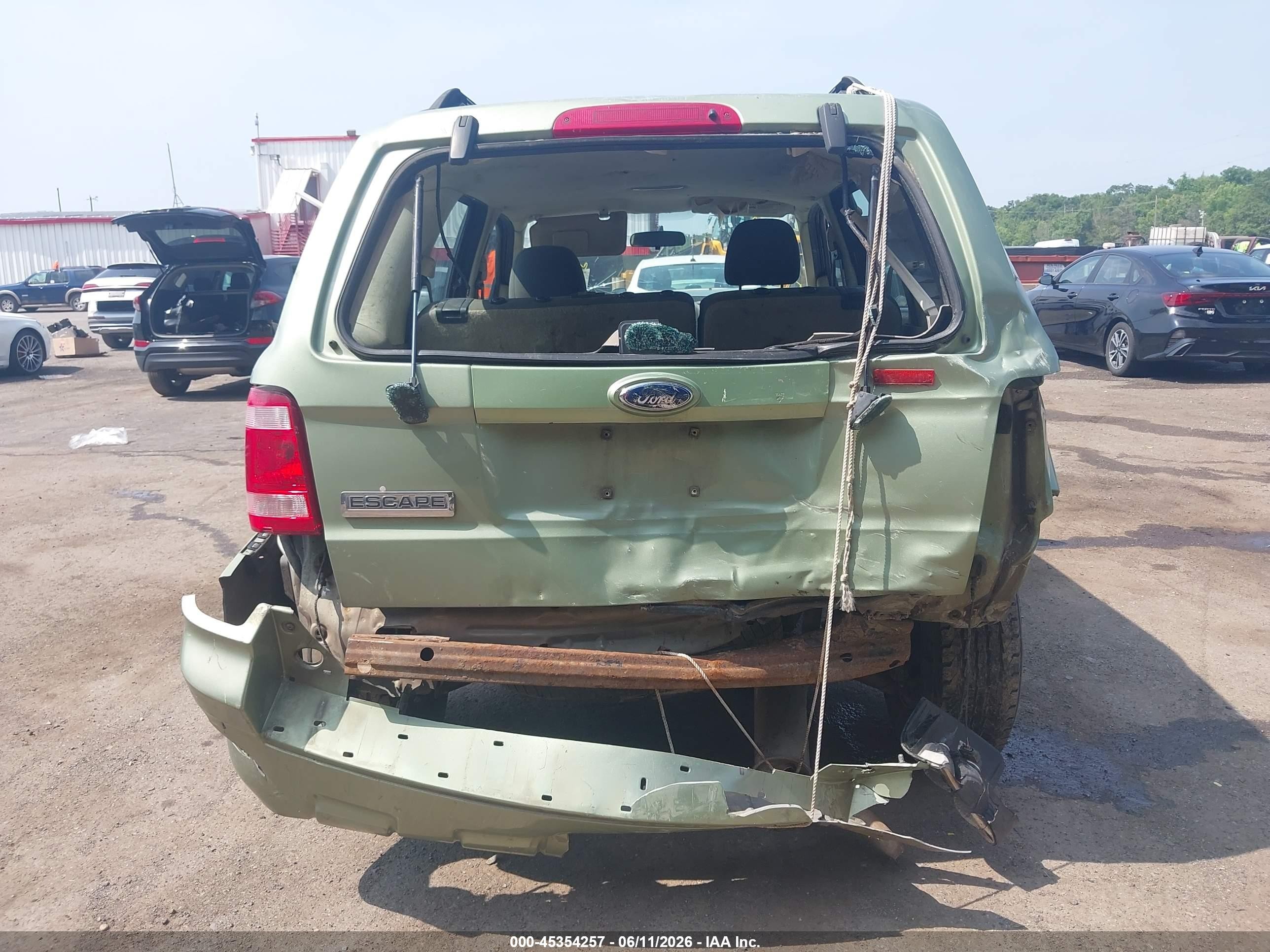 2008 Ford Escape Xls/xls Manual Green vin: 1FMCU02Z38KB26913