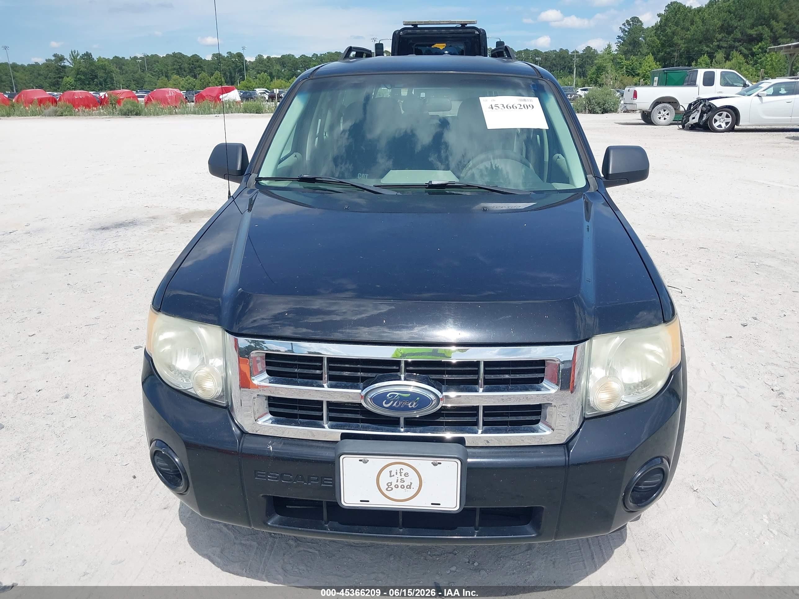 2008 Ford Escape Xls/xls Manual Black vin: 1FMCU02Z48KB01390