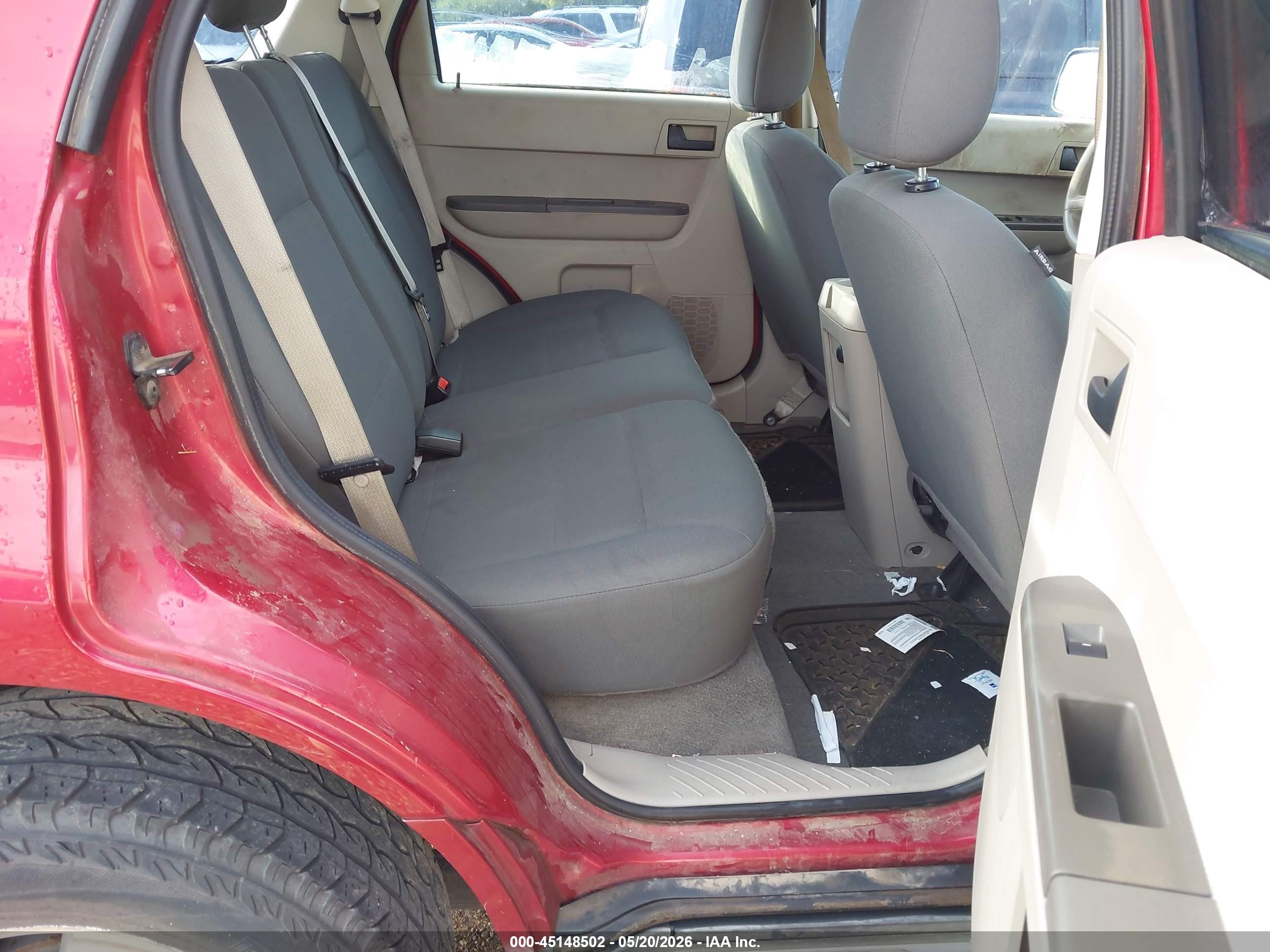 2008 Ford Escape Xls/xls Manual Red vin: 1FMCU02Z48KB14155