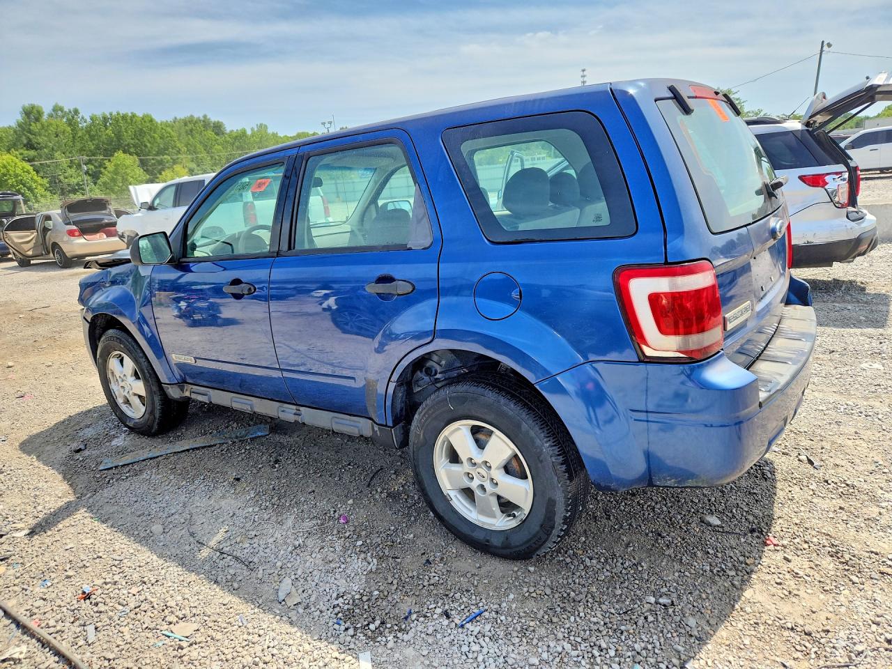 2008 Ford Escape Xls Blue vin: 1FMCU02Z48KE00524