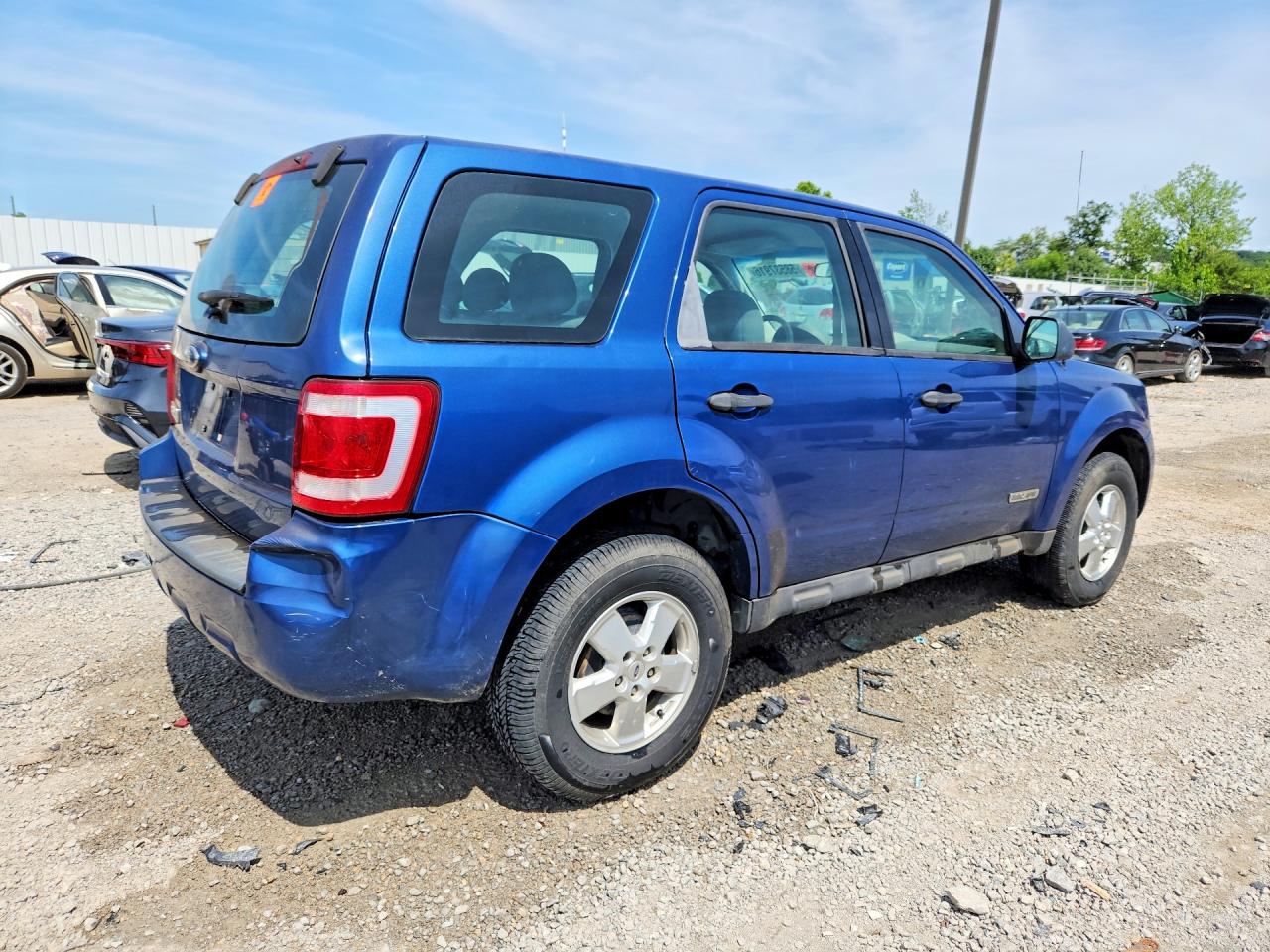 2008 Ford Escape Xls Blue vin: 1FMCU02Z48KE00524