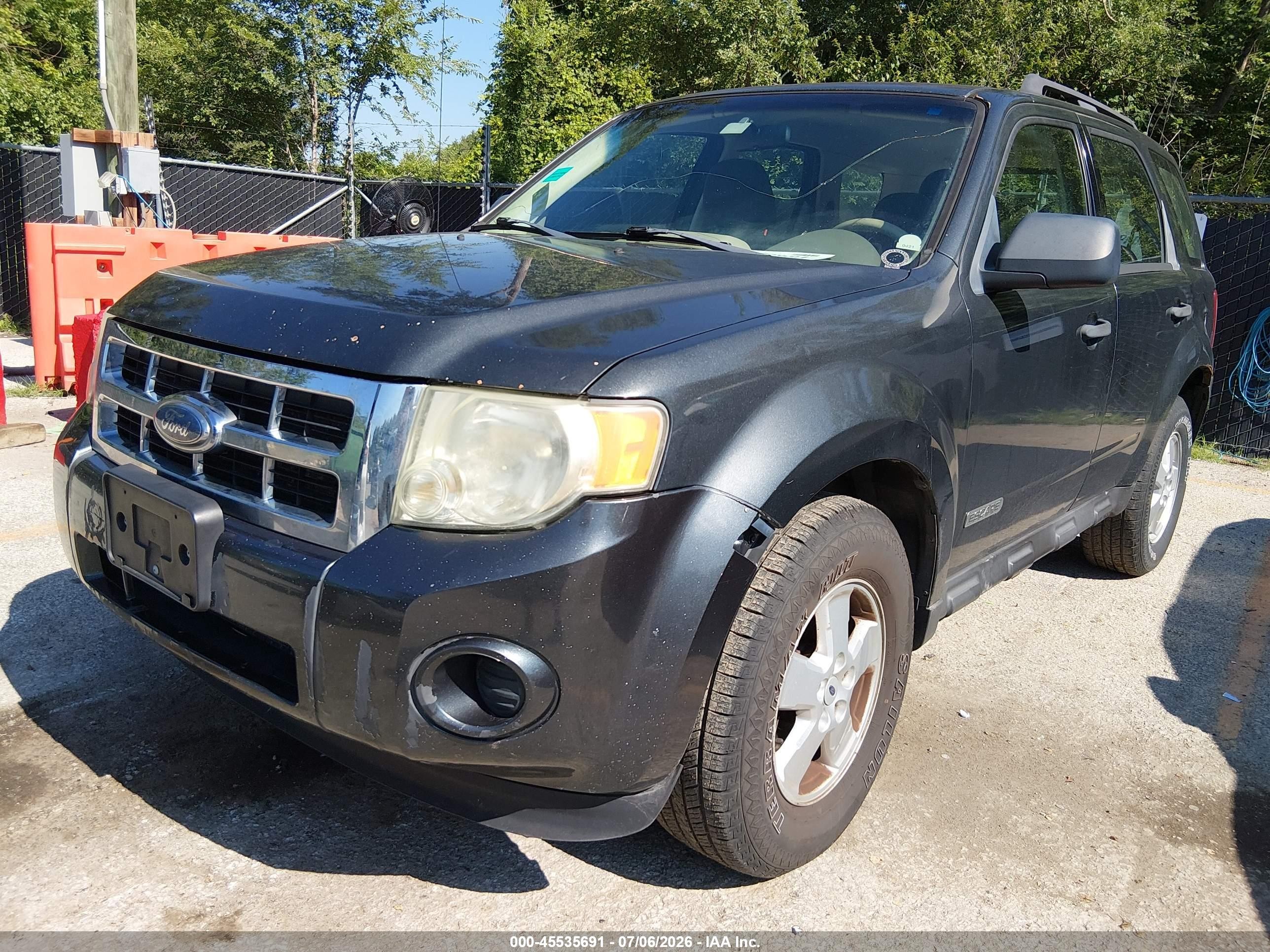 2008 Ford Escape Xls/xls Manual Gray vin: 1FMCU02Z48KE48220
