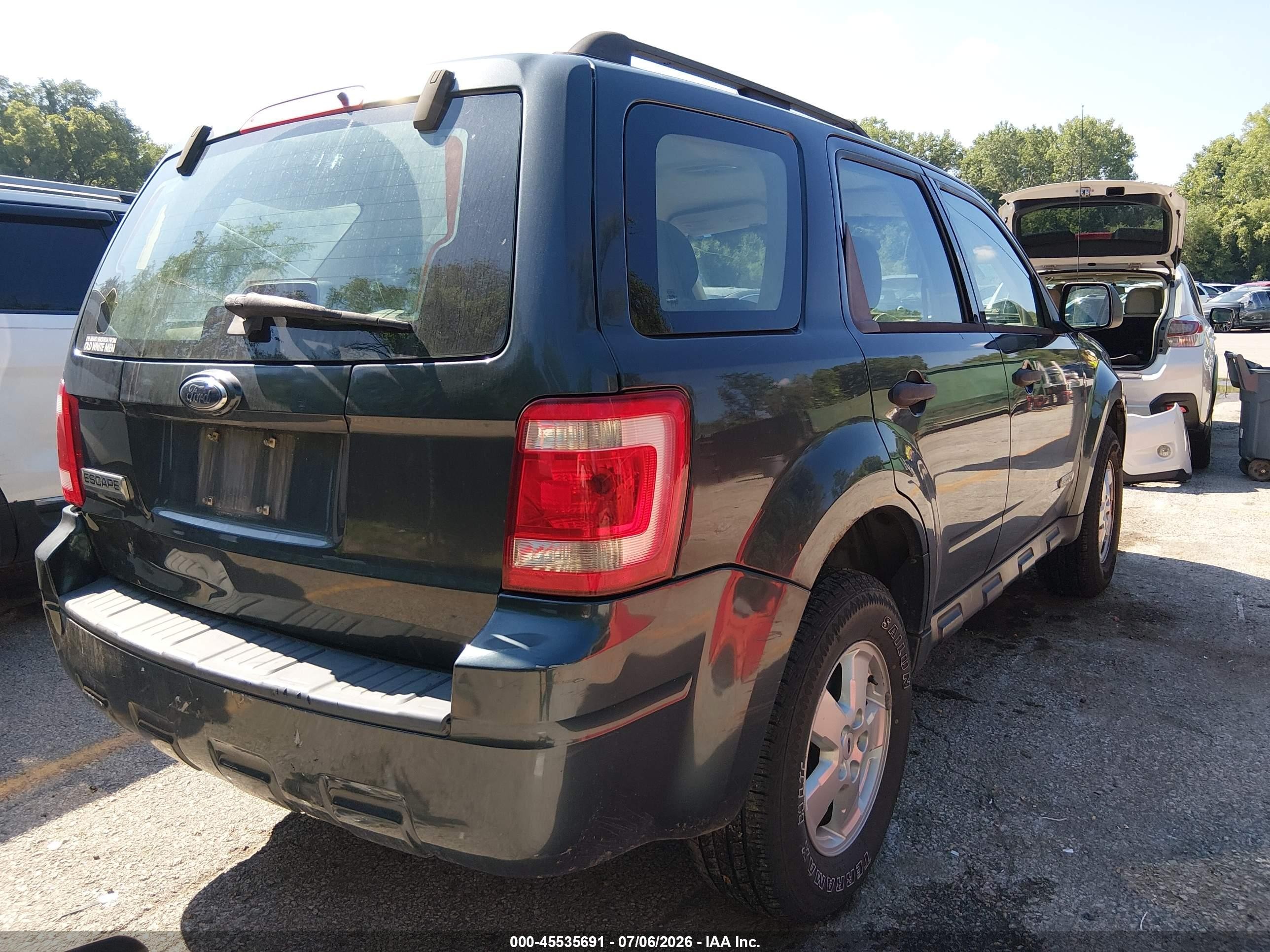 2008 Ford Escape Xls/xls Manual Gray vin: 1FMCU02Z48KE48220