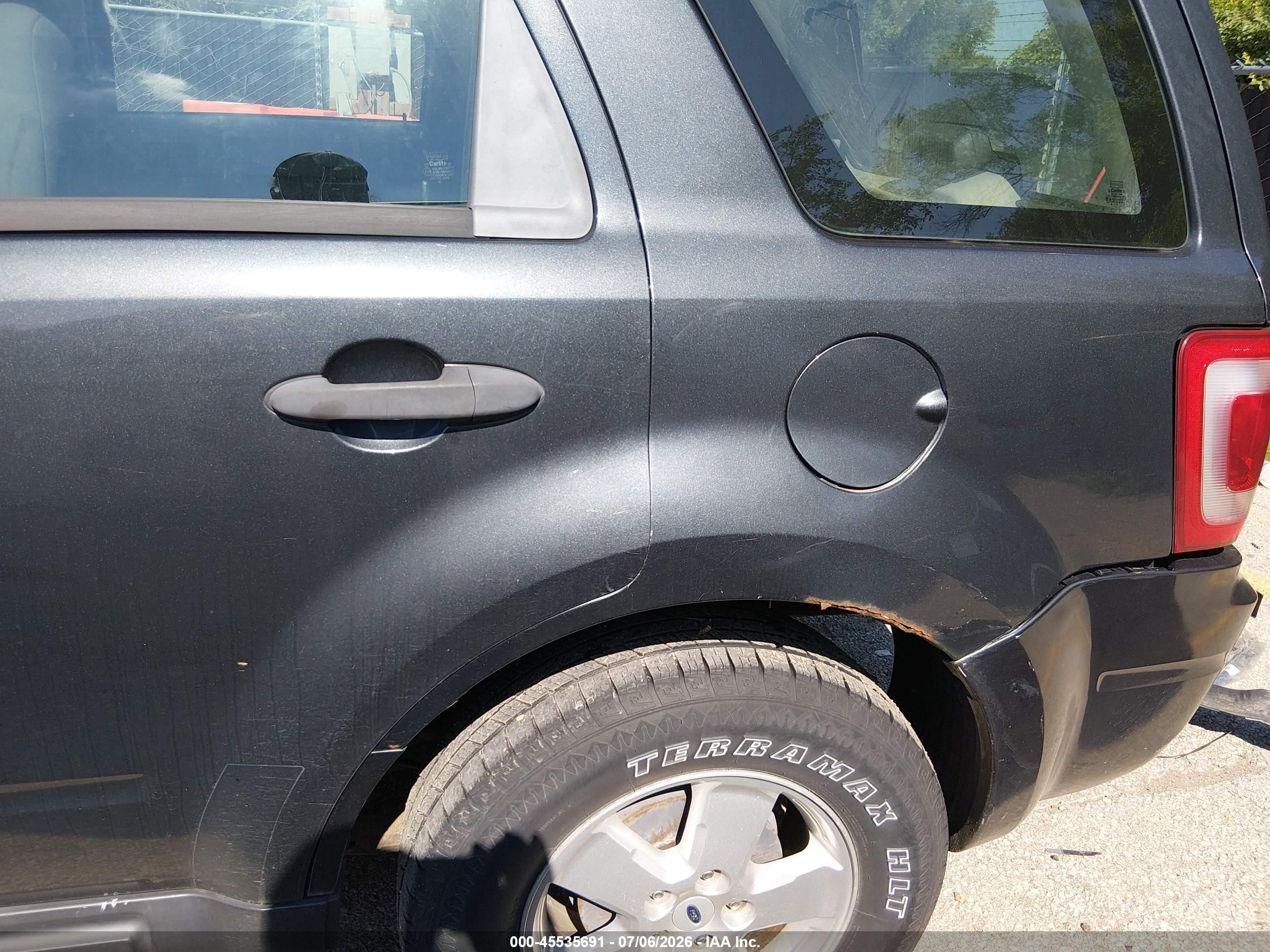 2008 Ford Escape Xls/xls Manual Gray vin: 1FMCU02Z48KE48220