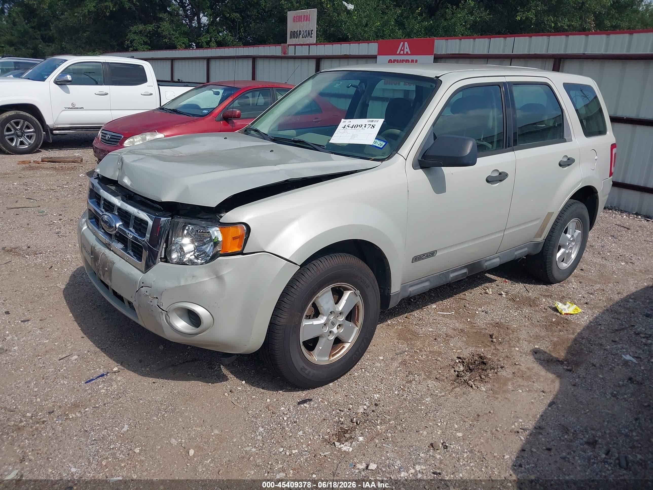 2008 Ford Escape Xls/xls Manual Tan vin: 1FMCU02Z58KC82046