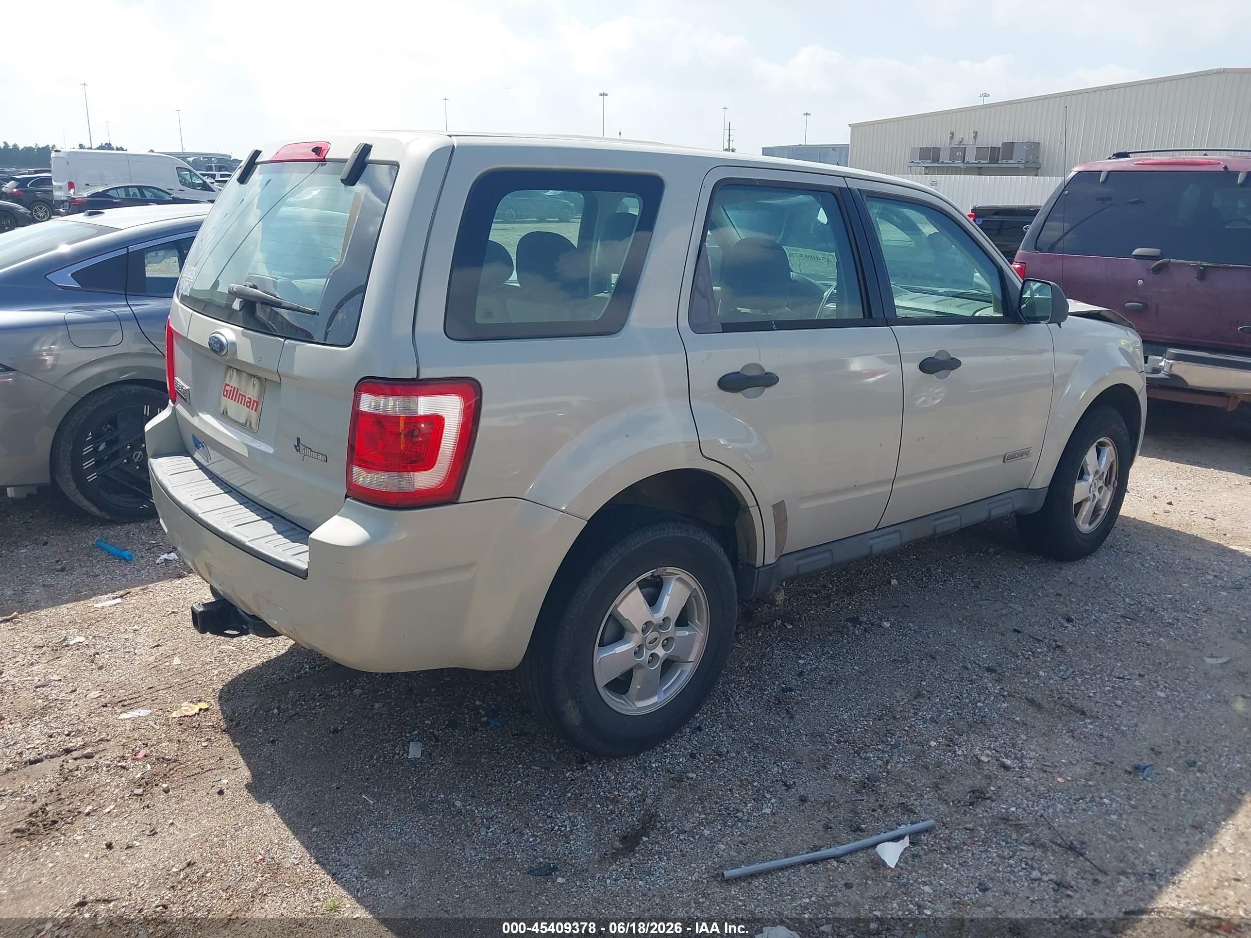 2008 Ford Escape Xls/xls Manual Tan vin: 1FMCU02Z58KC82046