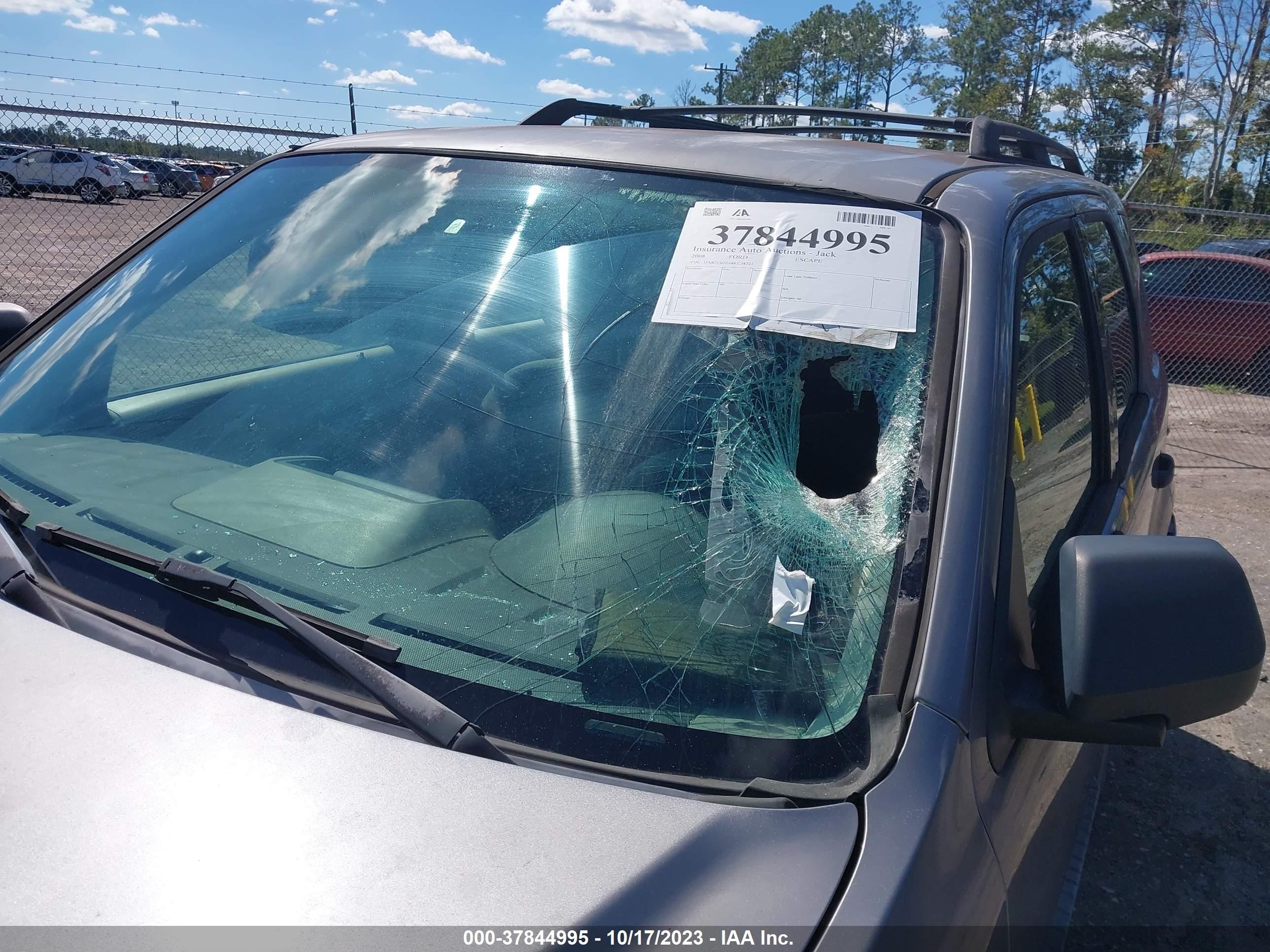 2008 Ford Escape Xls Gray vin: 1FMCU02Z68KC38721