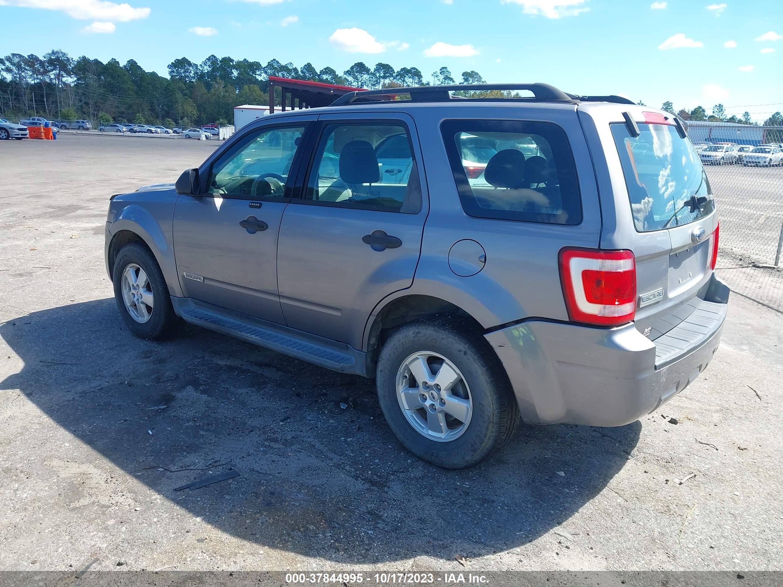 2008 Ford Escape Xls Gray vin: 1FMCU02Z68KC38721