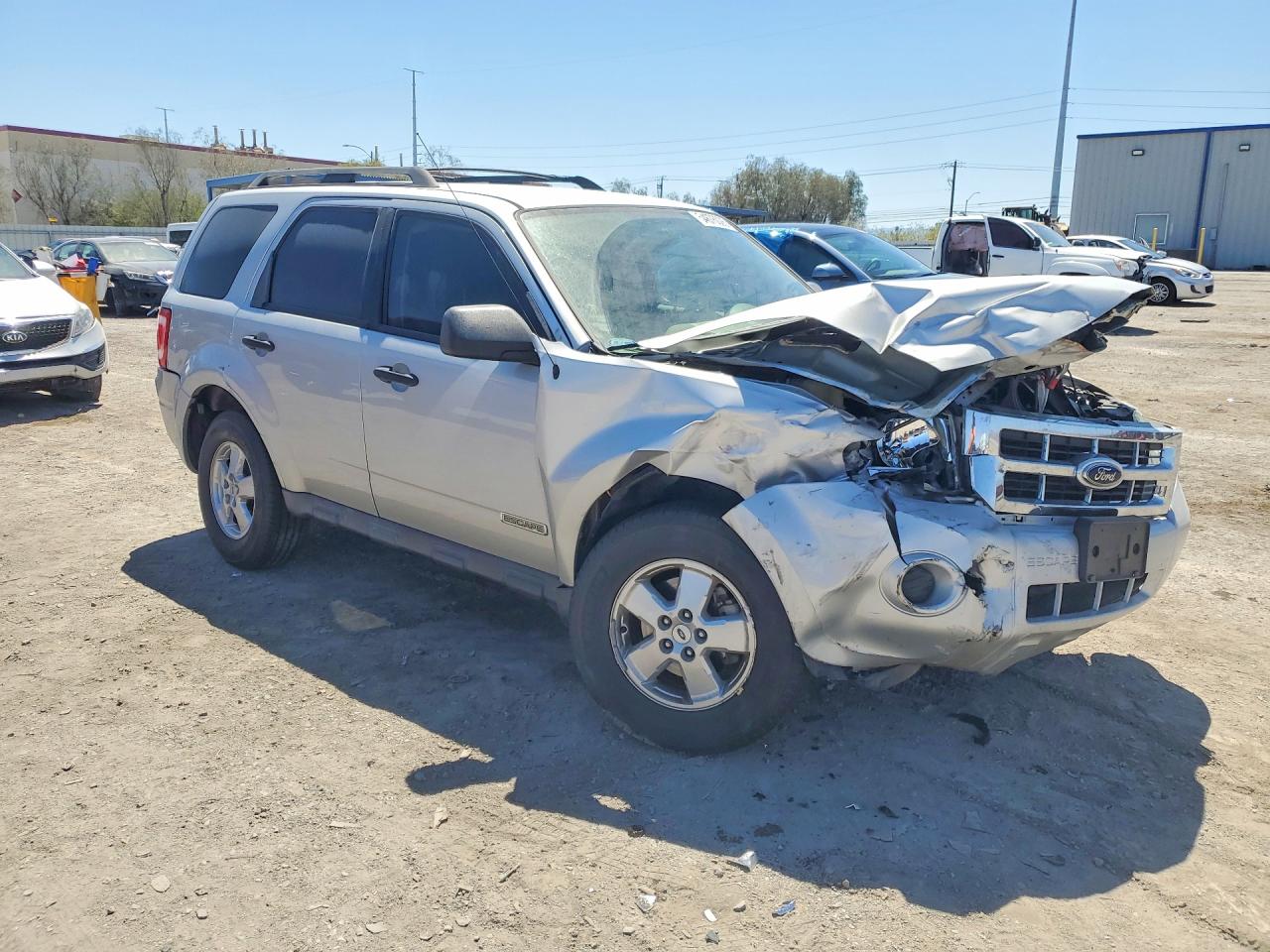 2008 Ford Escape Xls Silver vin: 1FMCU02Z68KD91809