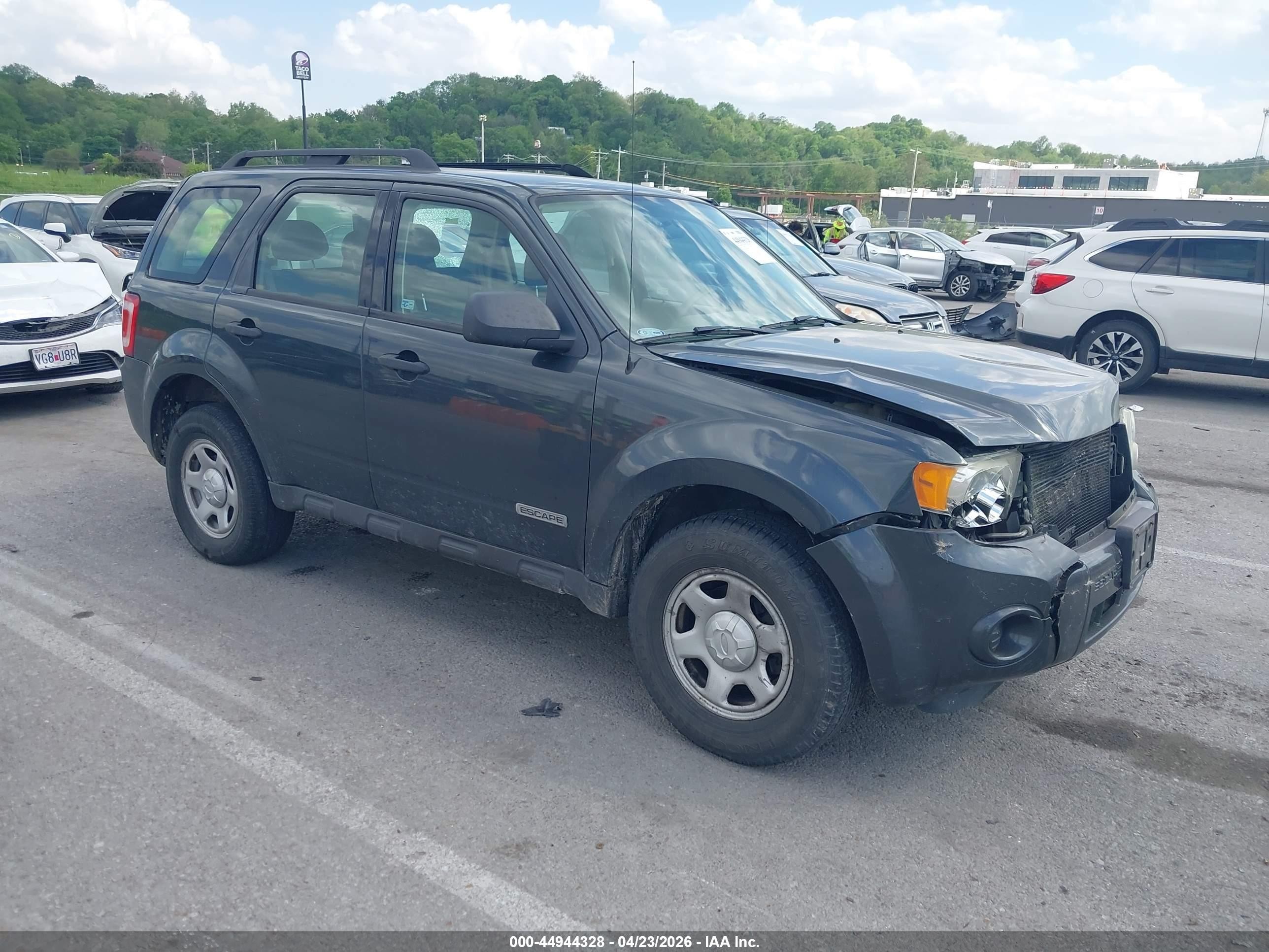 2008 Ford Escape Xls/xls Manual Gray vin: 1FMCU02Z68KE00220