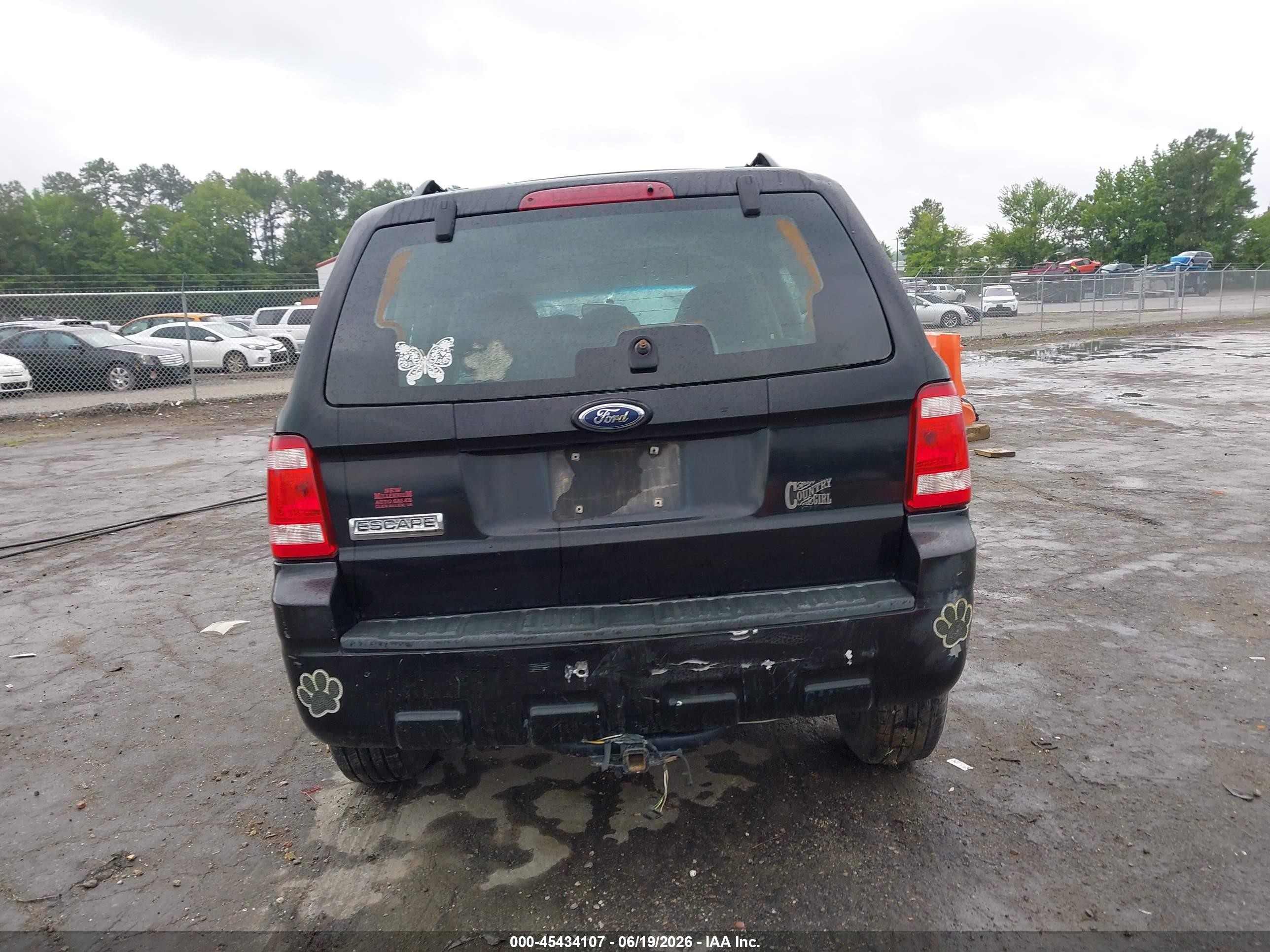 2008 Ford Escape Xls/xls Manual Черный vin: 1FMCU02Z78KA59961