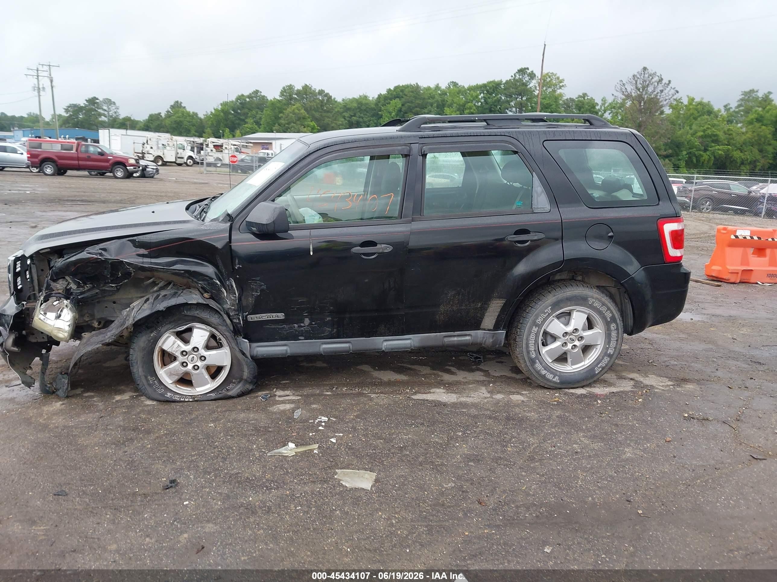 2008 Ford Escape Xls/xls Manual Черный vin: 1FMCU02Z78KA59961