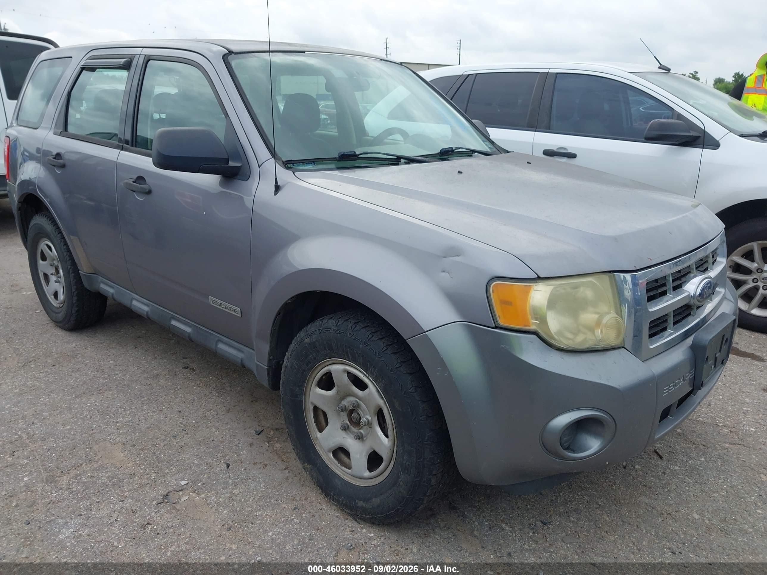 2008 Ford Escape Xls/xls Manual Gray vin: 1FMCU02Z78KC80413