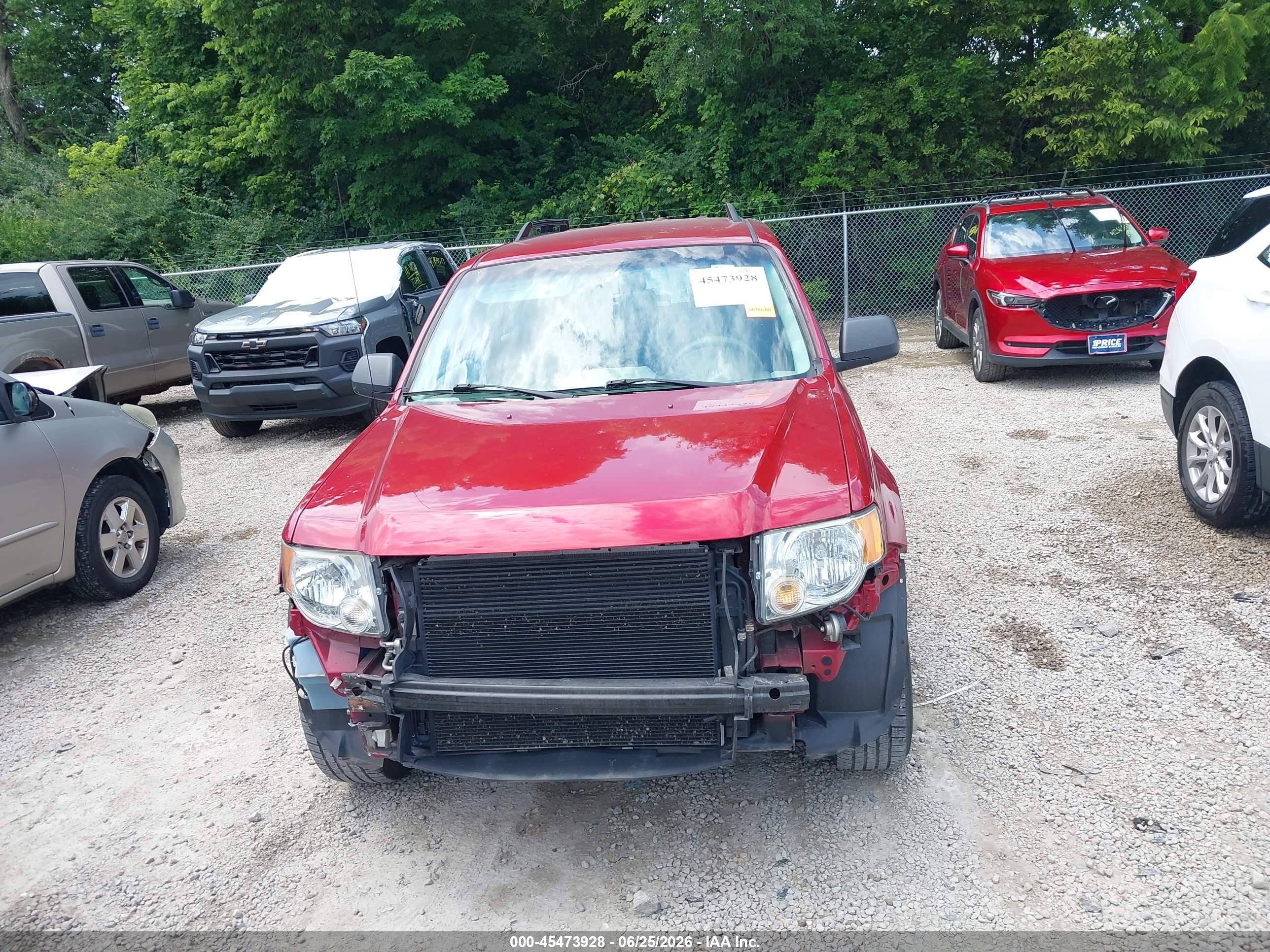 2008 Ford Escape Xls/xls Manual Red vin: 1FMCU02Z78KC99866