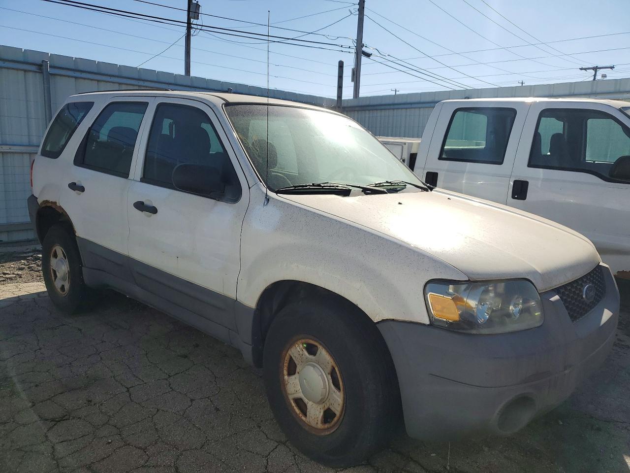 2007 Ford Escape Xls White vin: 1FMCU02Z87KB67794