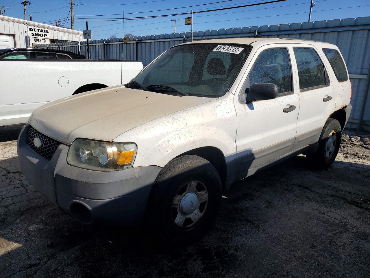 2007 Ford Escape Xls White vin: 1FMCU02Z87KB67794