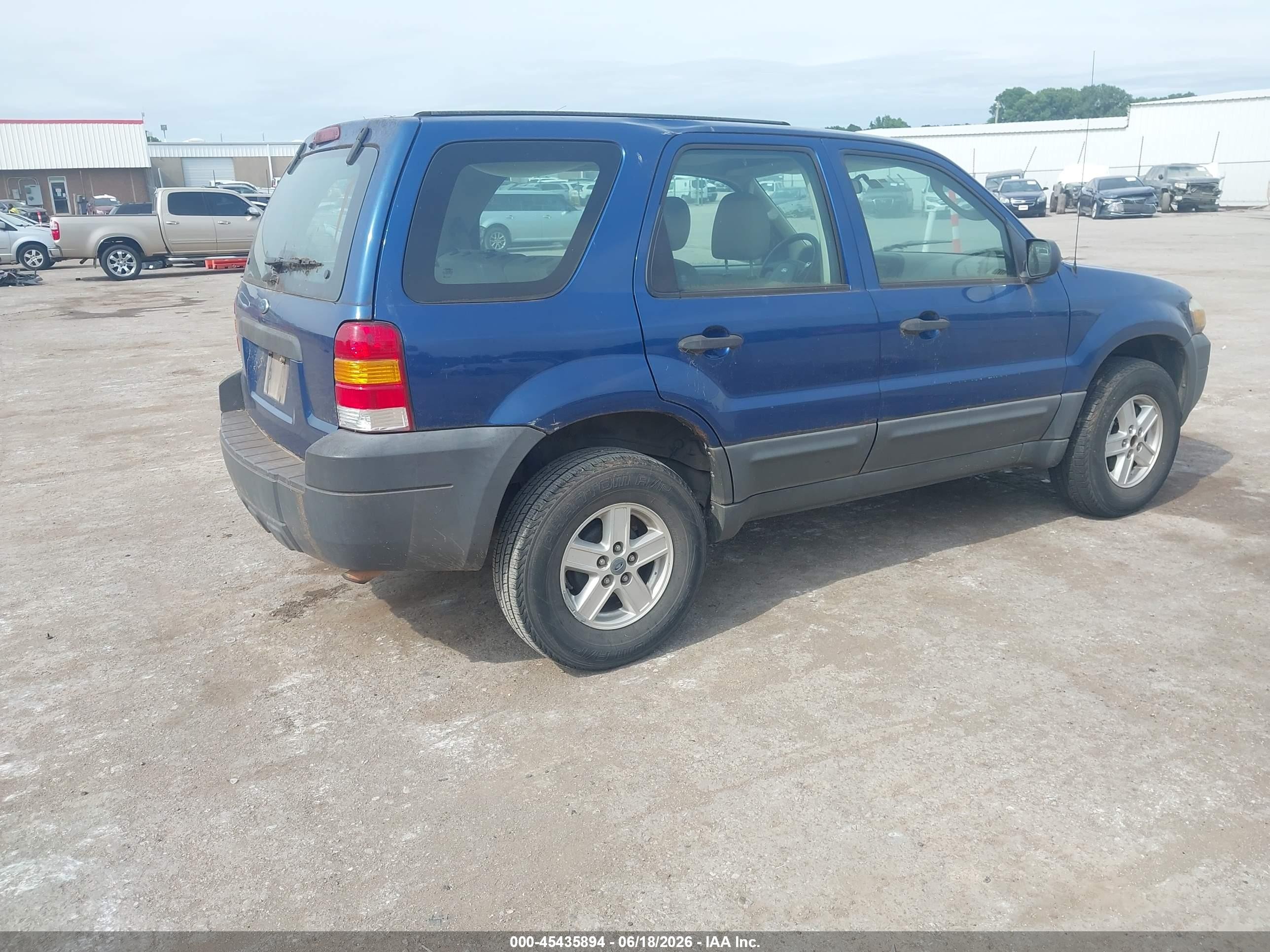 2007 Ford Escape Xls/xls Manual Синий vin: 1FMCU02Z87KB95255