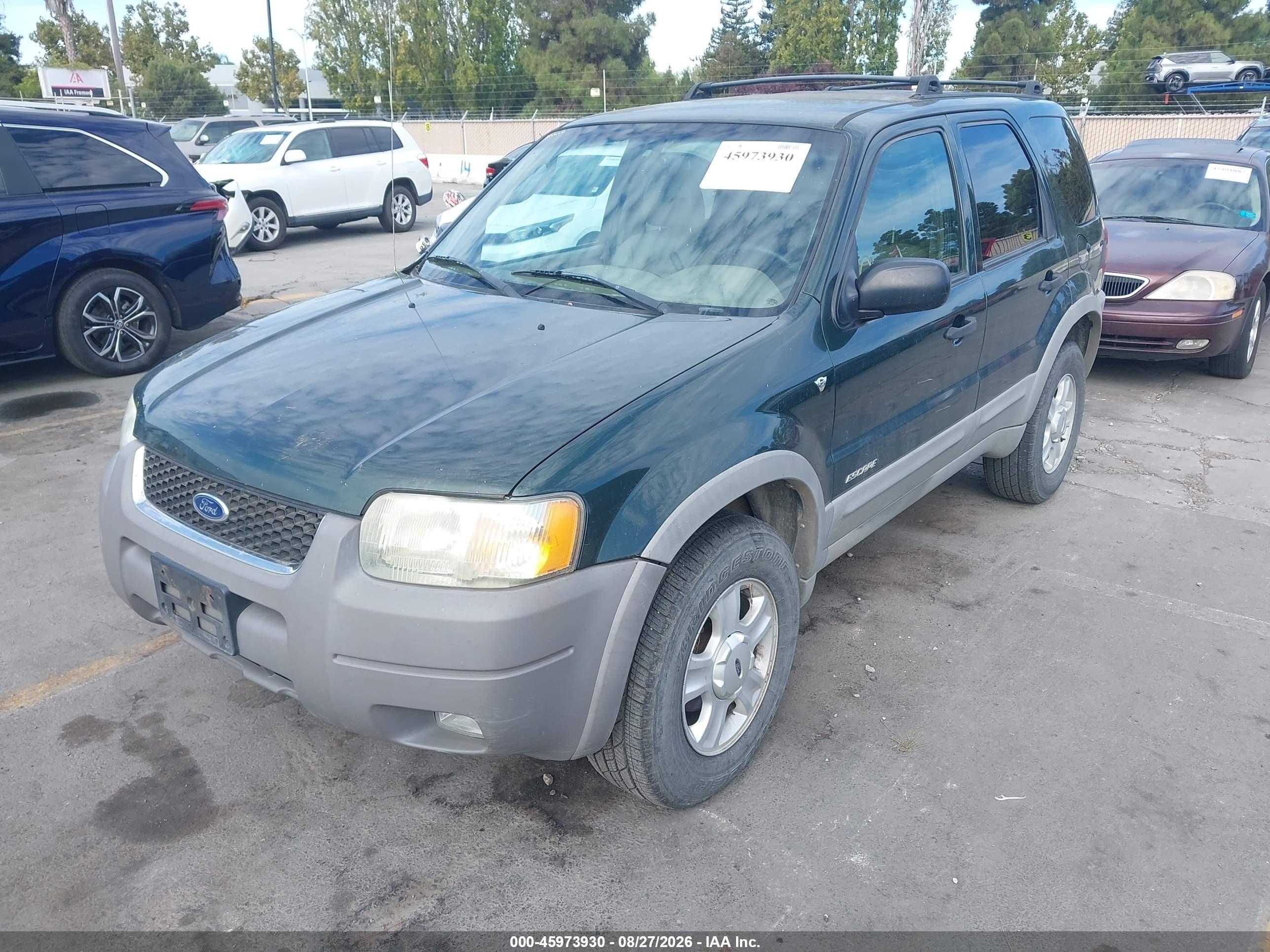 2002 Ford Escape Xlt Green vin: 1FMCU03102KB00981
