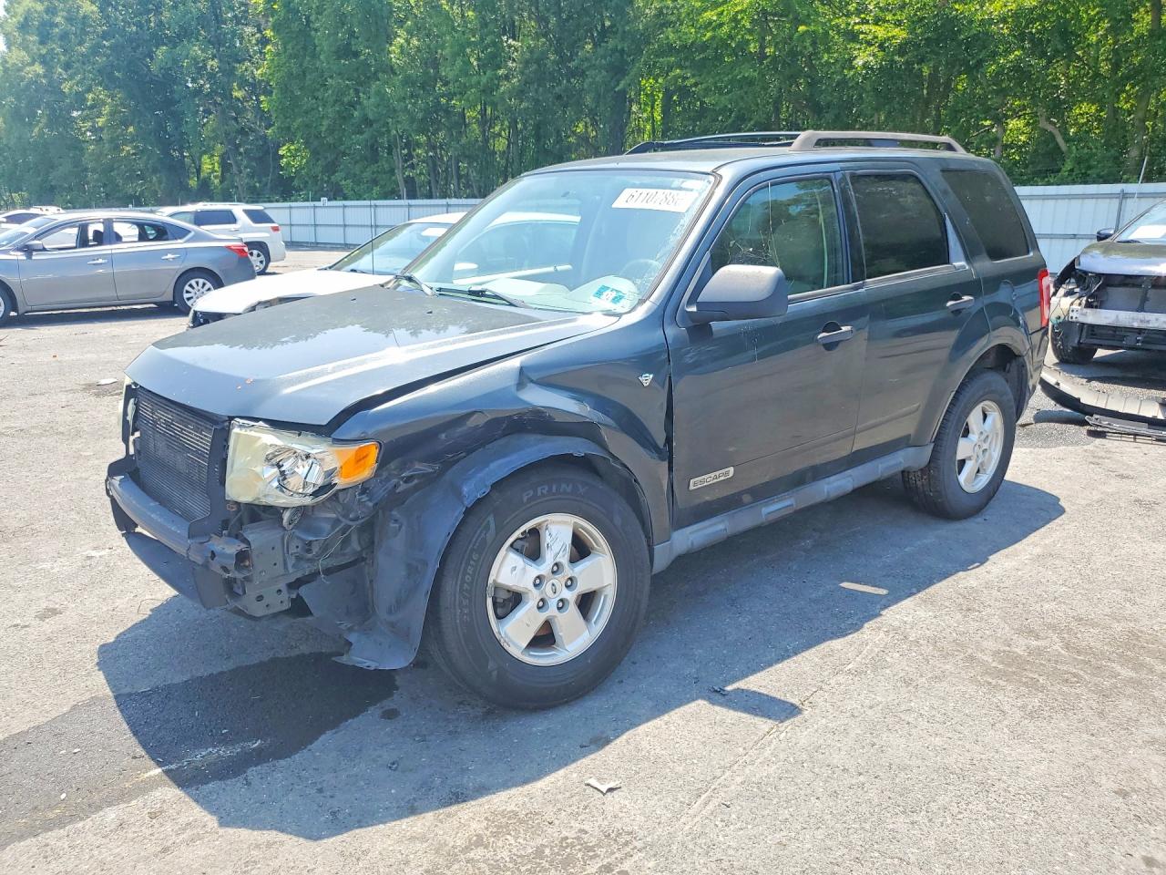 2008 Ford Escape Xlt Gray vin: 1FMCU03108KC18425