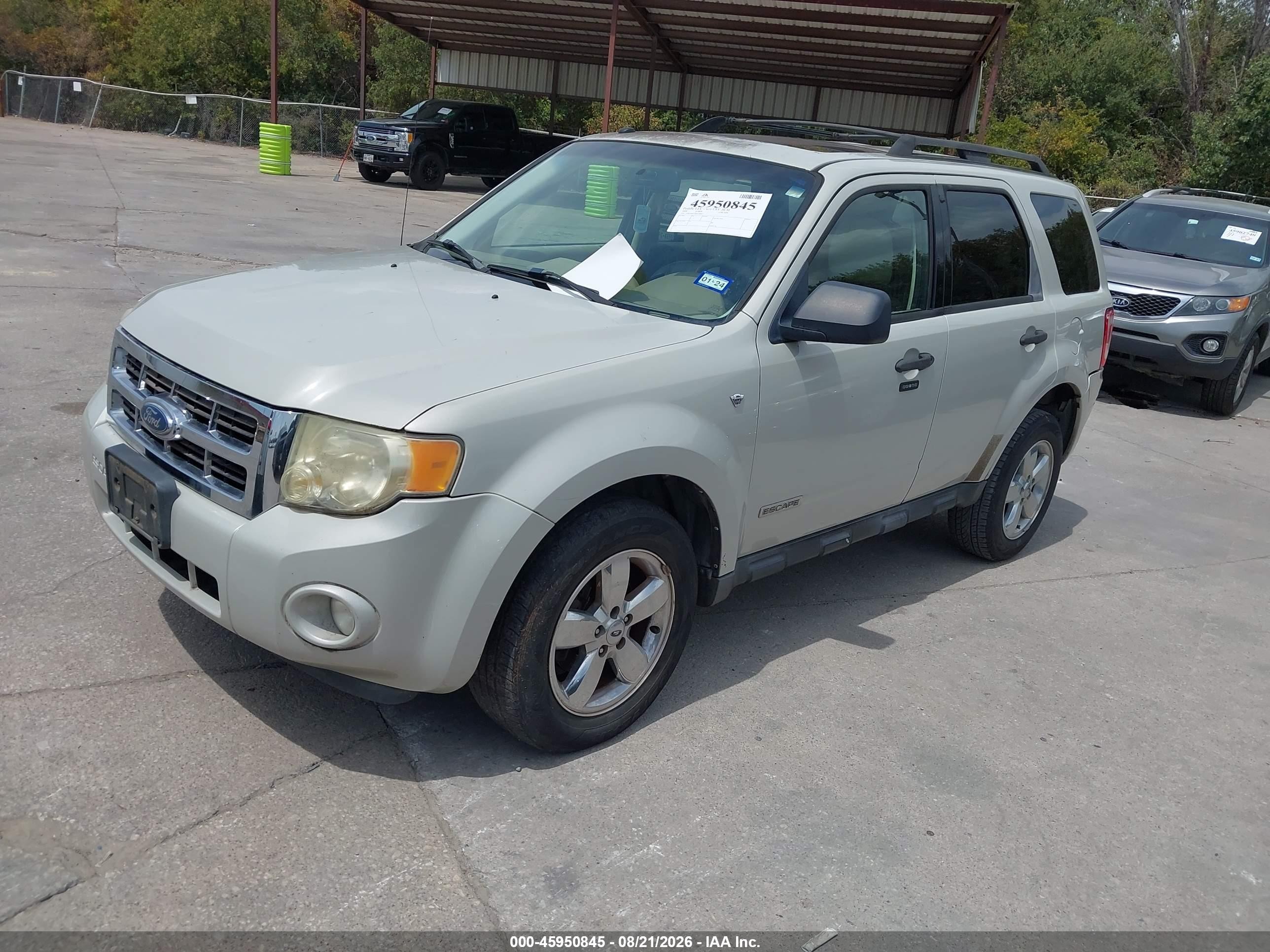 2008 Ford Escape Xlt Gray vin: 1FMCU03118KC00807