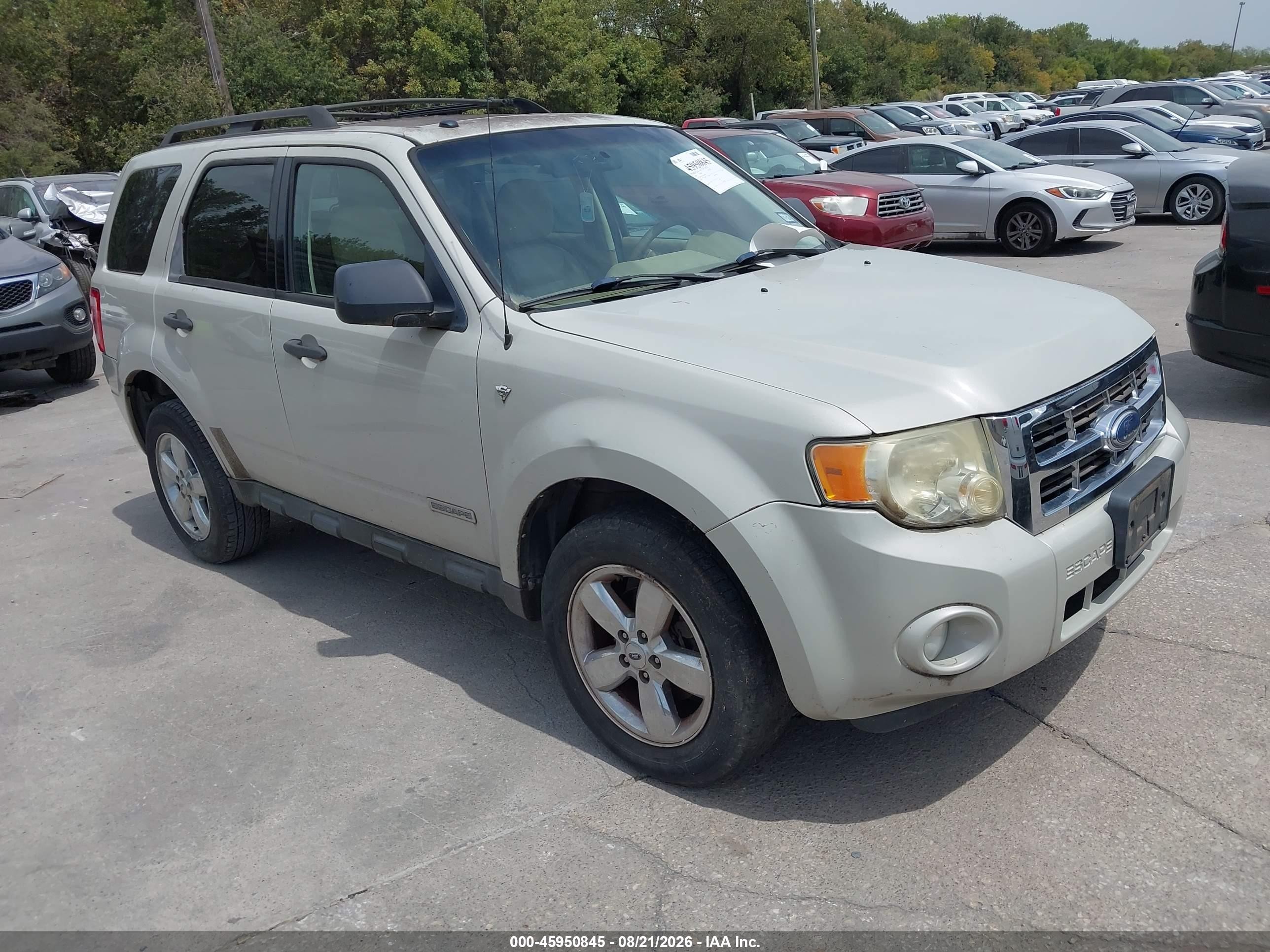 2008 Ford Escape Xlt Gray vin: 1FMCU03118KC00807